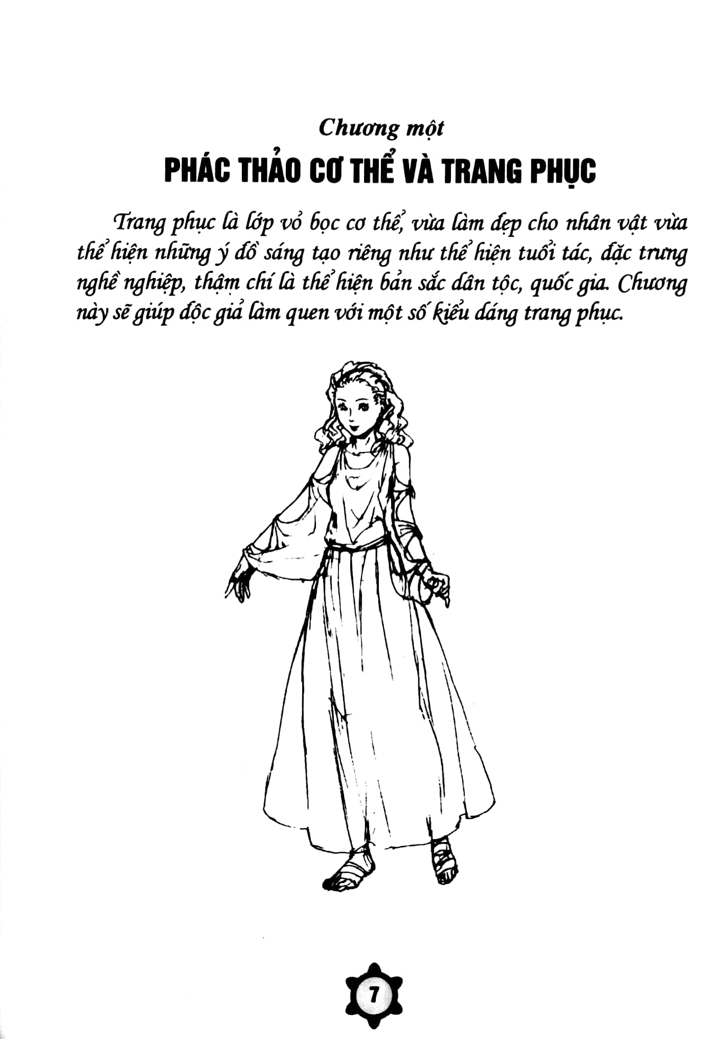 phác thảo nhân vật qua trang phục