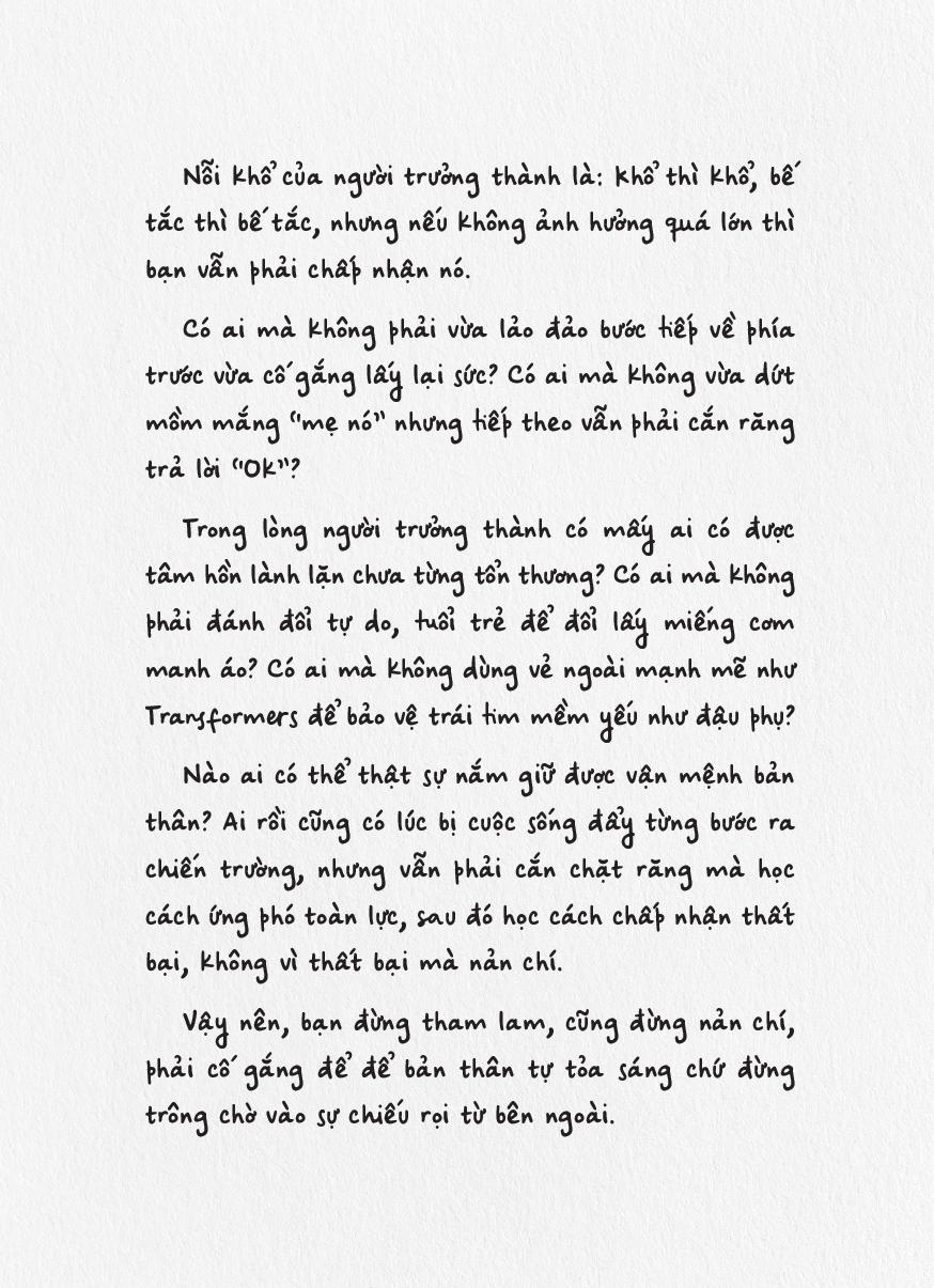 phải trưởng thành thôi, đến lượt bạn rồi!