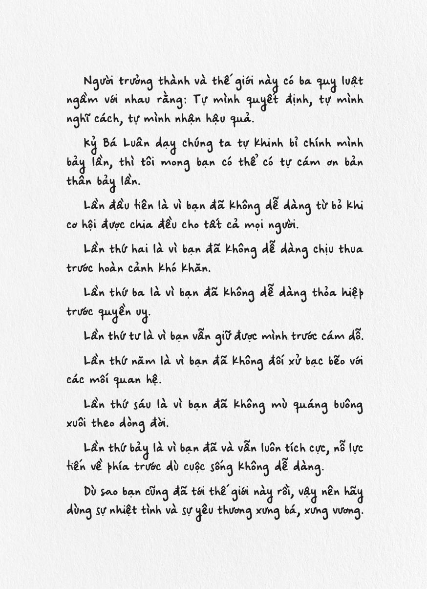 phải trưởng thành thôi, đến lượt bạn rồi!