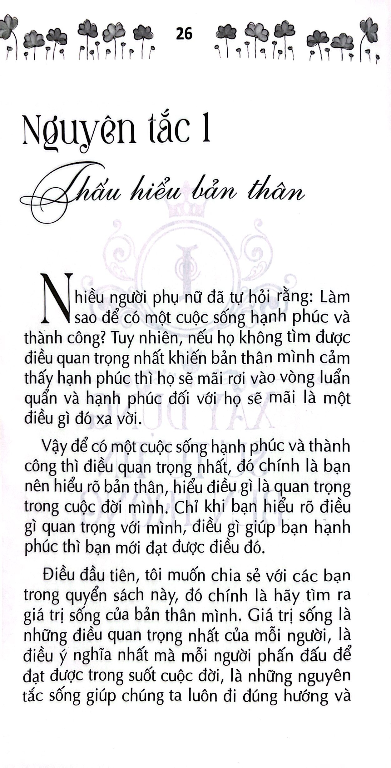 phẩm cách cao quý - bản lĩnh nữ hoàng - 30 nguyên tắc vàng của phụ nữ hạnh phúc