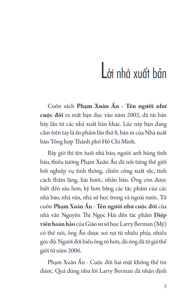 phạm xuân ẩn - tên người như cuộc đời