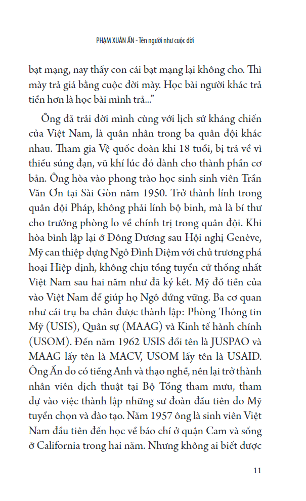 phạm xuân ẩn - tên người như cuộc đời