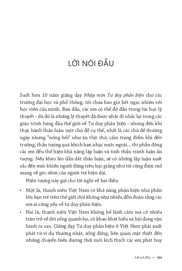 phản biện như một chuyên gia - lập luận sắc bén và tư duy hiệu quả