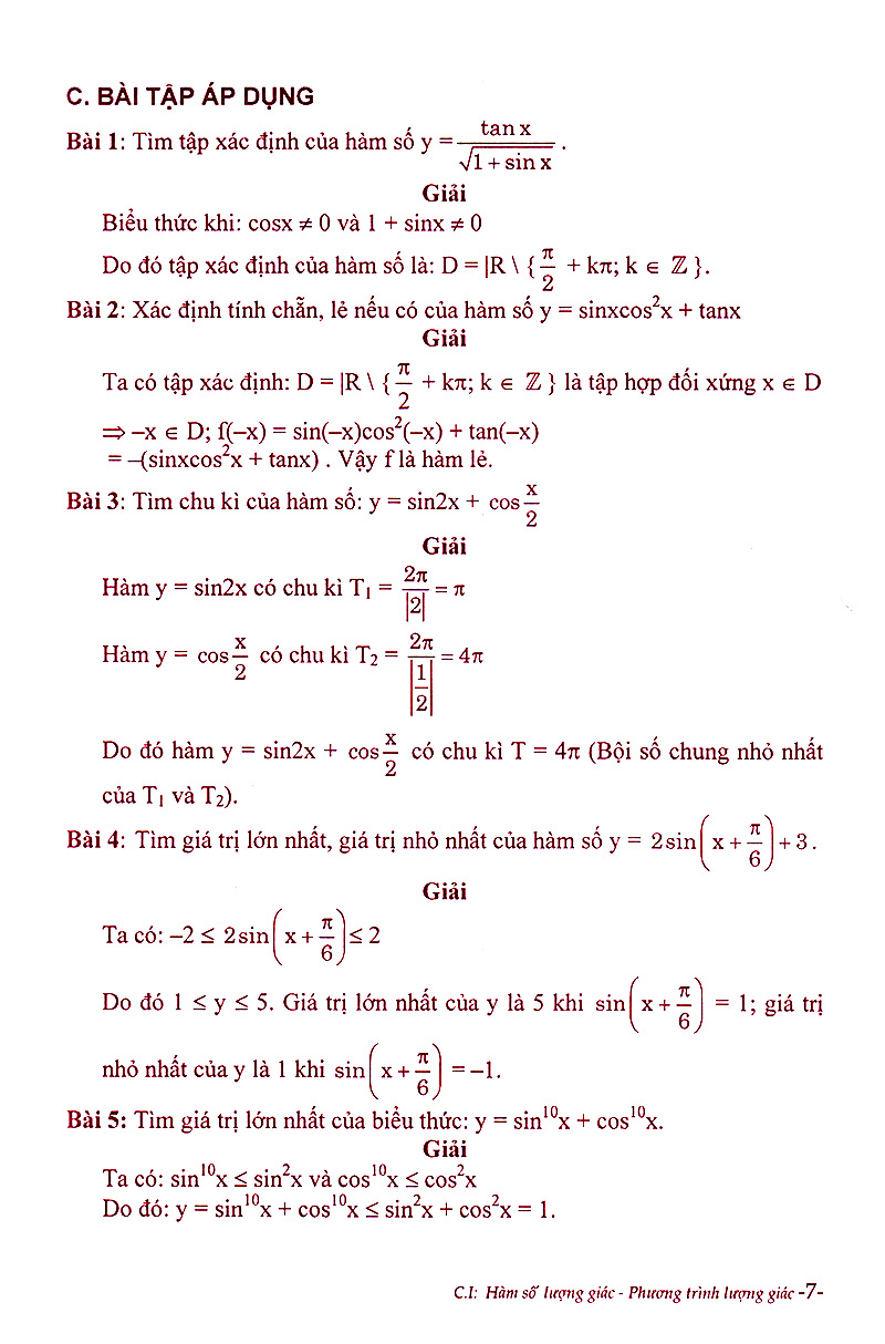 phân dạng và phương pháp giải các dạng bài tập trắc nghiệm đại số - giải tích 11