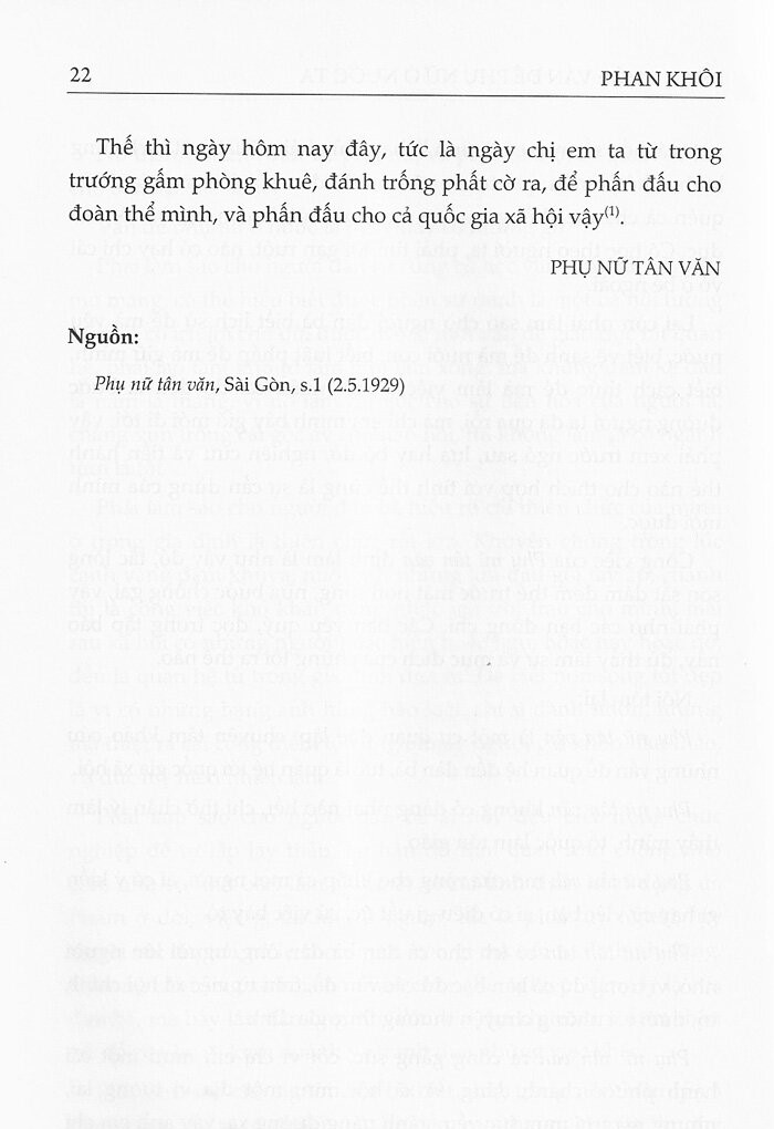 phan khôi - vấn đề phụ nữ nước ta (tái bản 2018)