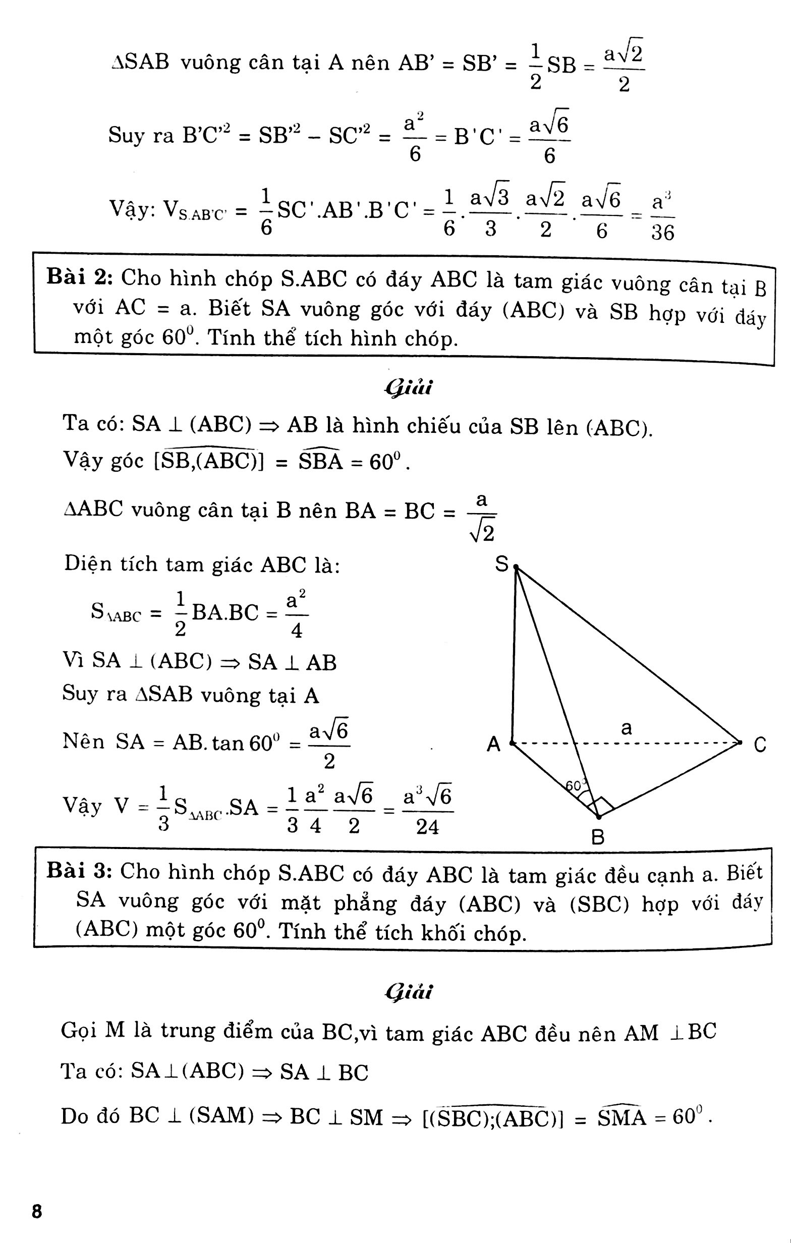 phân loại và phương pháp giải các dạng bài tập hình học 12