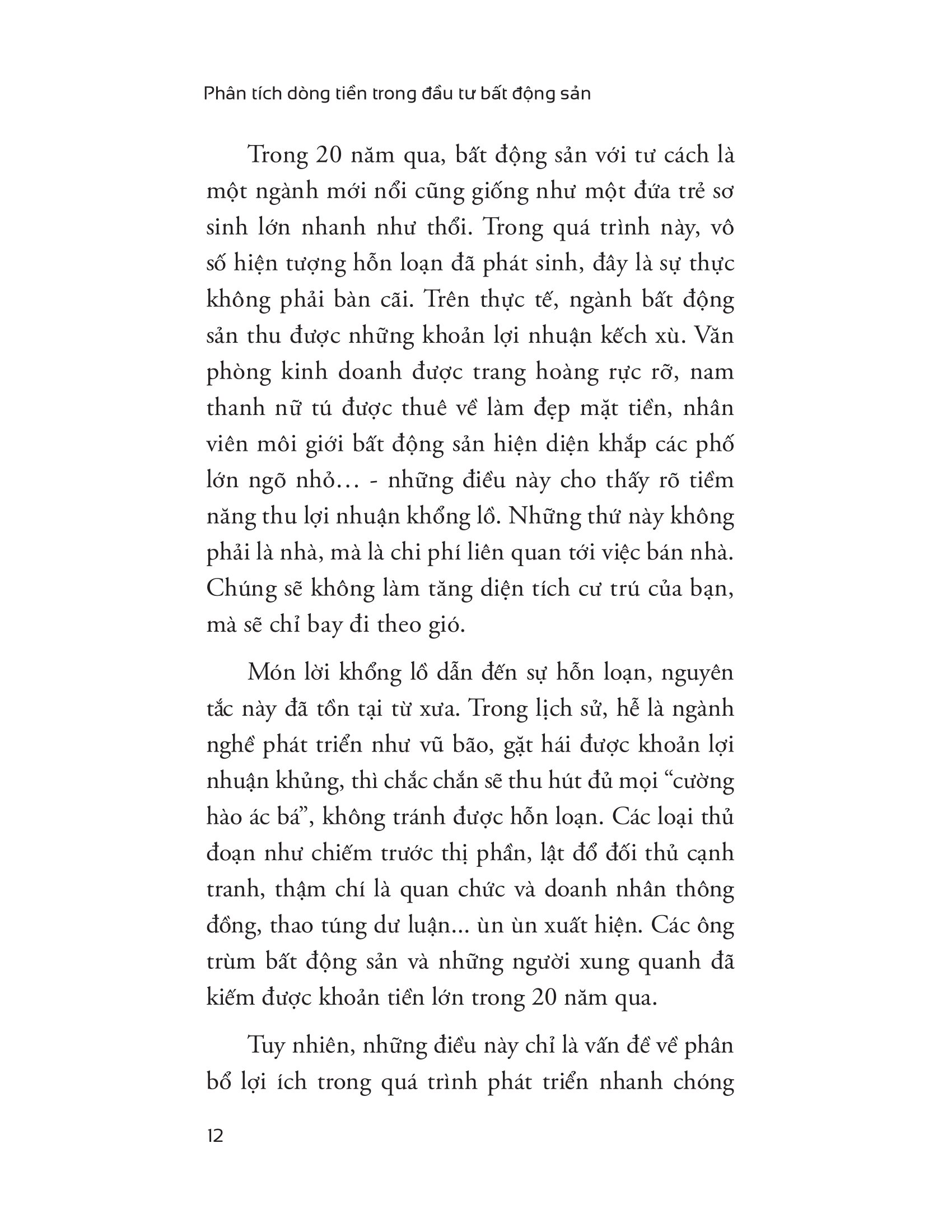 phân tích dòng tiền trong đầu tư bất động sản