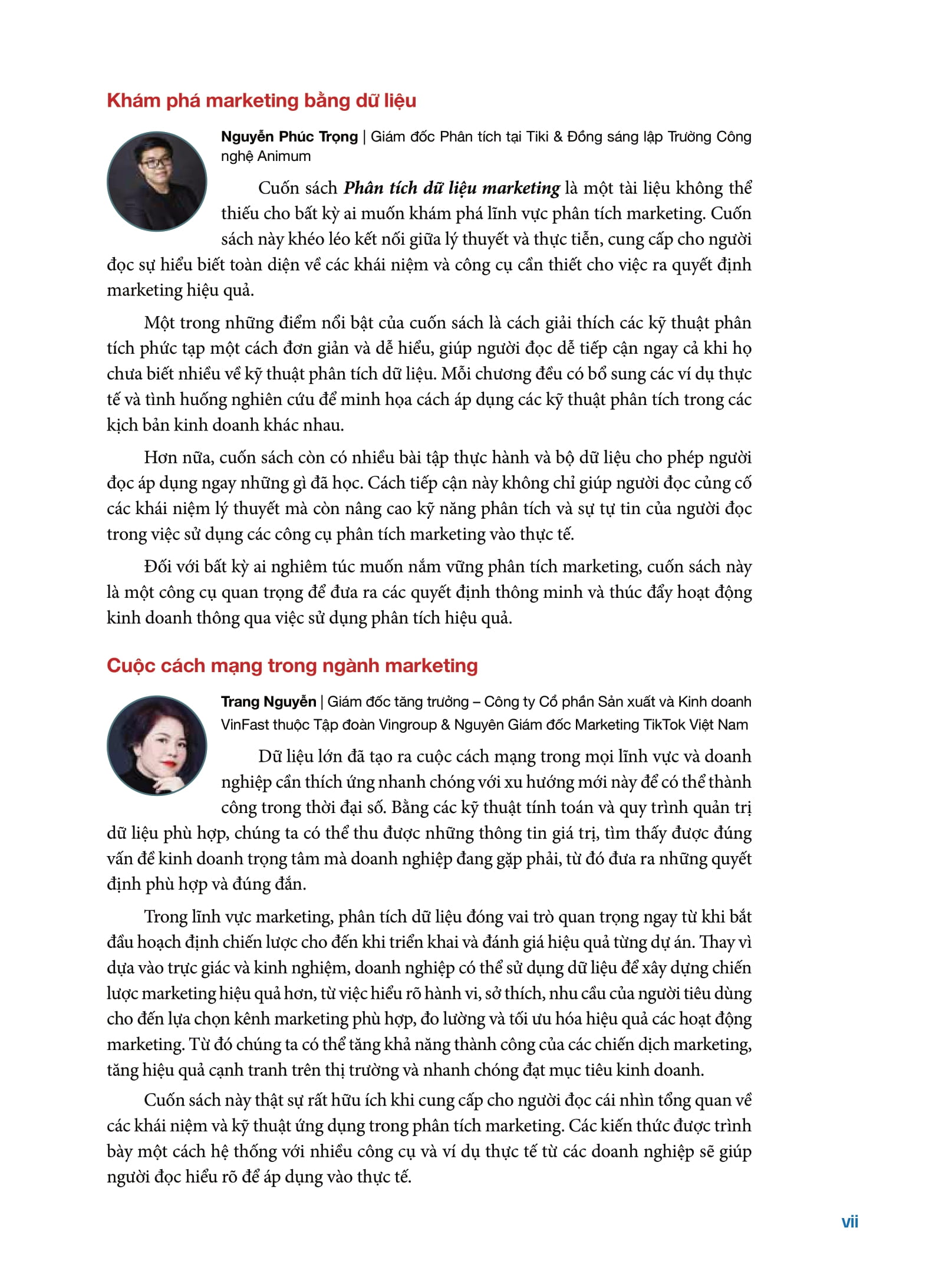 phân tích dữ liệu marketing