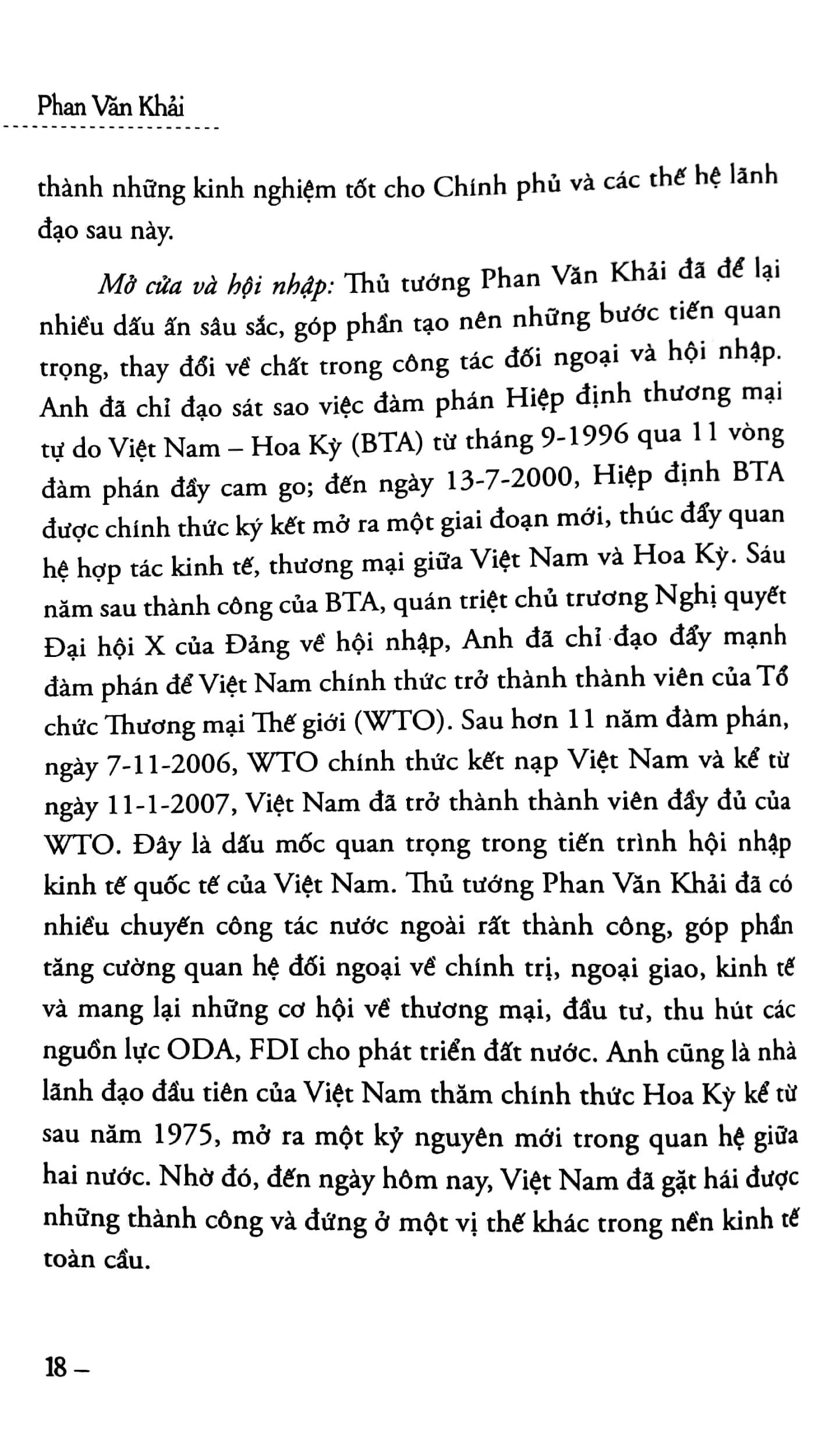 phan văn khải - nhà lãnh đạo kỹ trị, đổi mới và nhân hậu (những hồi ức đặc biệt)