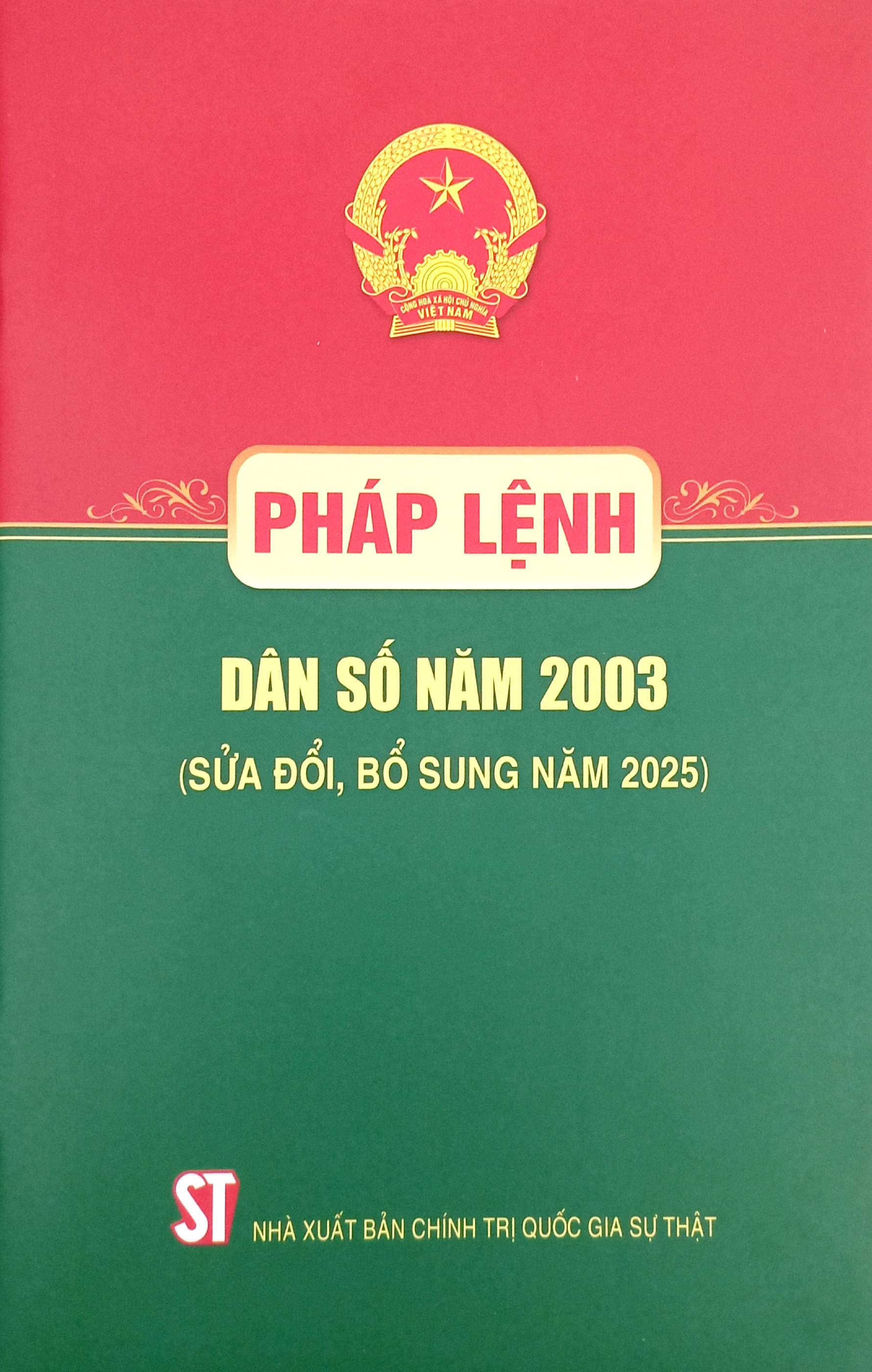 Phap Lenh Dan So Nam 2003 (Sua Doi, Bo Sung Nam 2025)