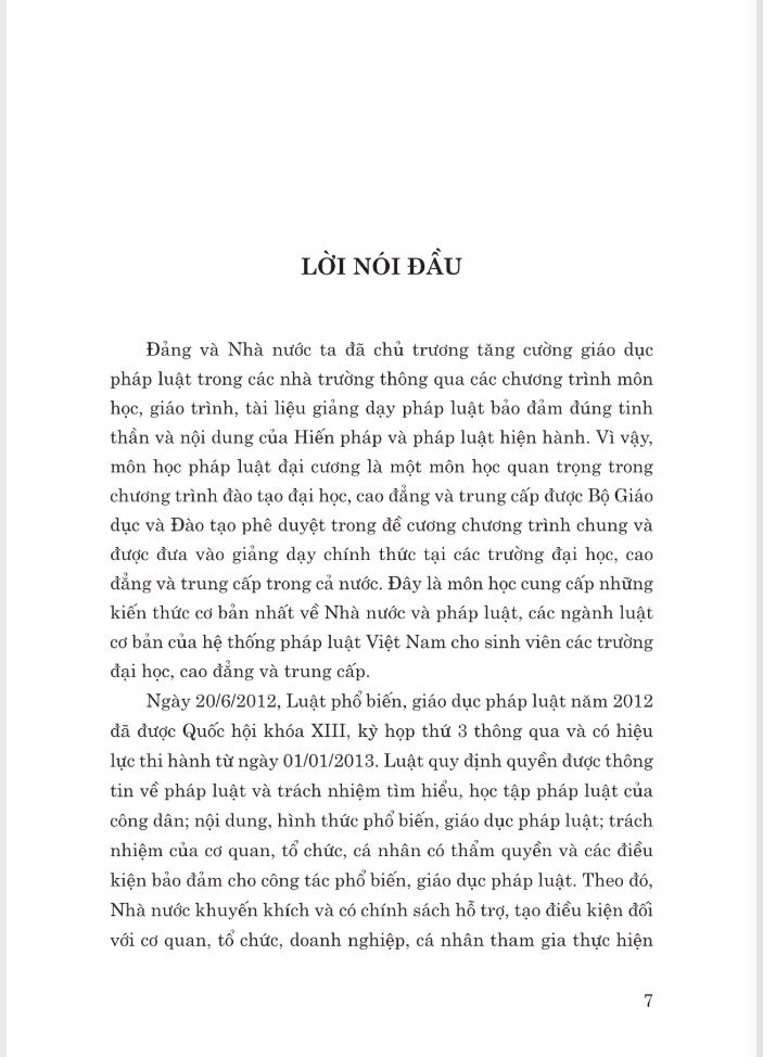pháp luật đại cương - dùng trong các trường đại học, cao đẳng và trung cấp