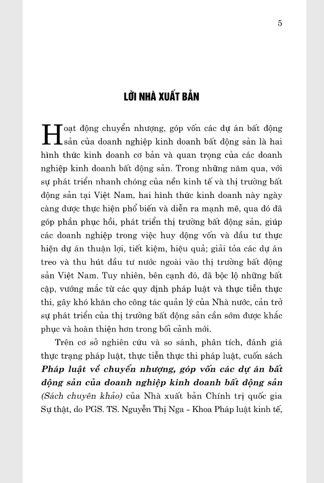 pháp luật về chuyển nhượng, góp vốn các dự án bất động sản của doanh nghiệp kinh doanh bất động sản