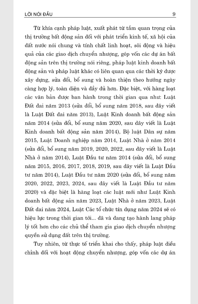 pháp luật về chuyển nhượng, góp vốn các dự án bất động sản của doanh nghiệp kinh doanh bất động sản
