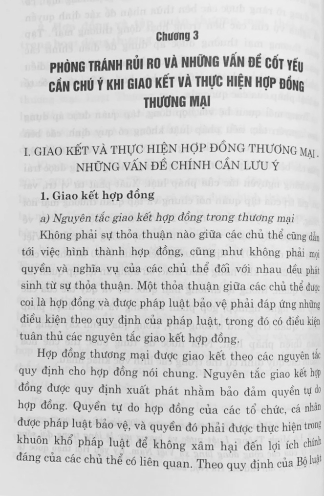 pháp luật về hợp đồng trong thương mại và đầu tư - những vấn đề pháp lý cơ bản (sách chuyên khảo)
