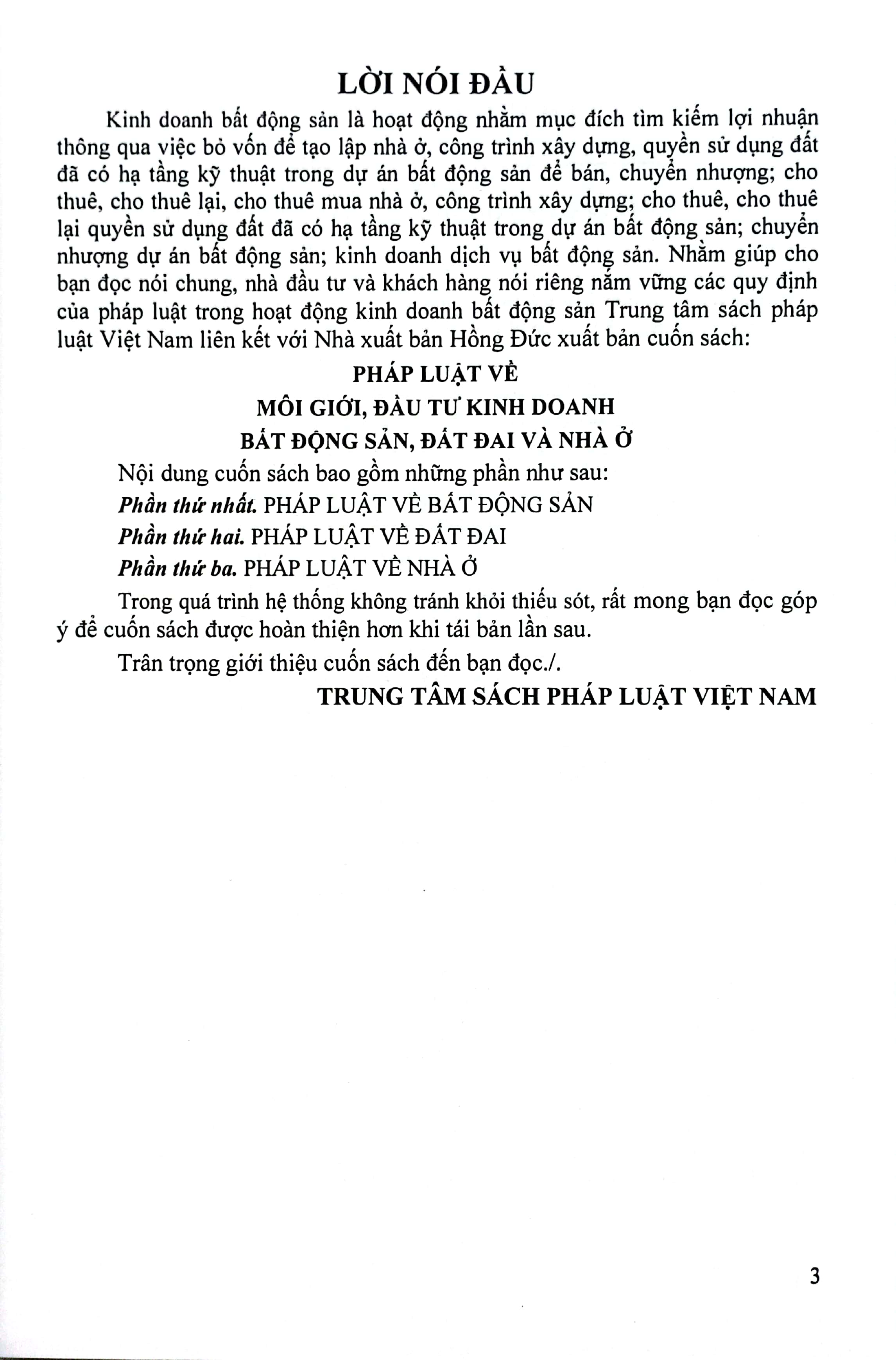pháp luật về môi giới, đầu tư kinh doanh bất động sản, đất đai và nhà ở