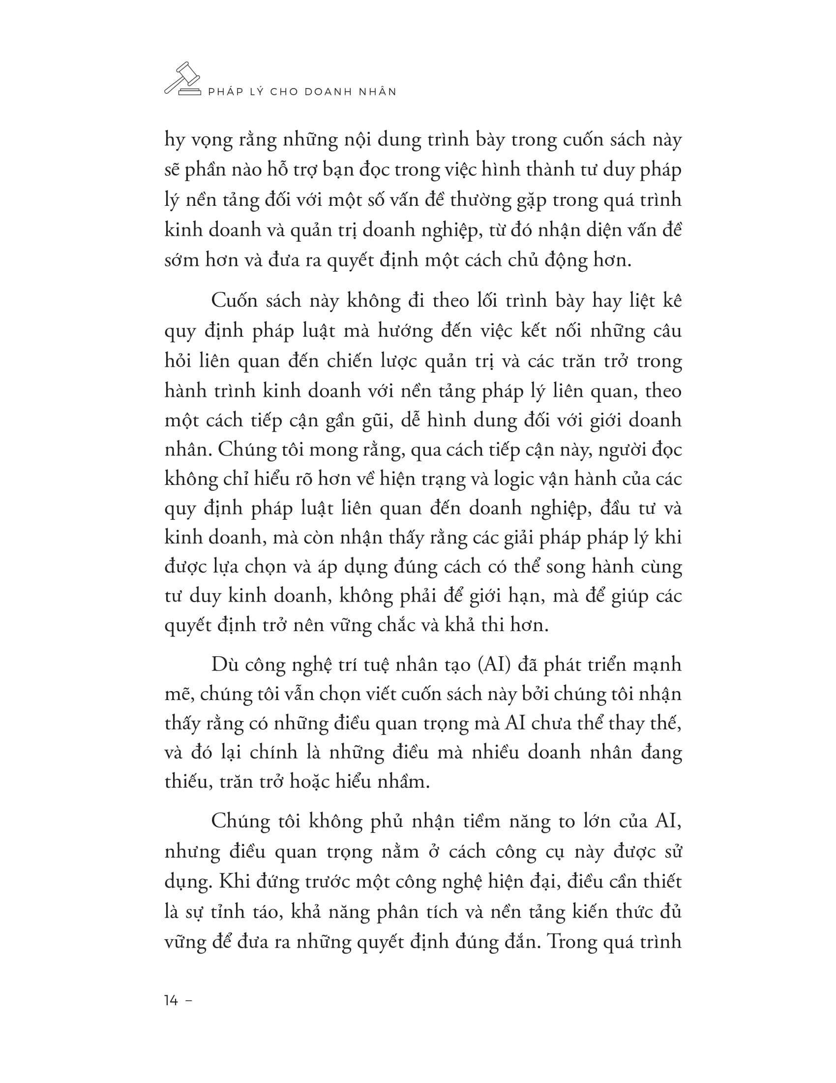 Phap Ly Cho Doanh Nhan - Bao Ve Tai San - Giu Gin Danh Tieng - Phat Trien Ben Vung