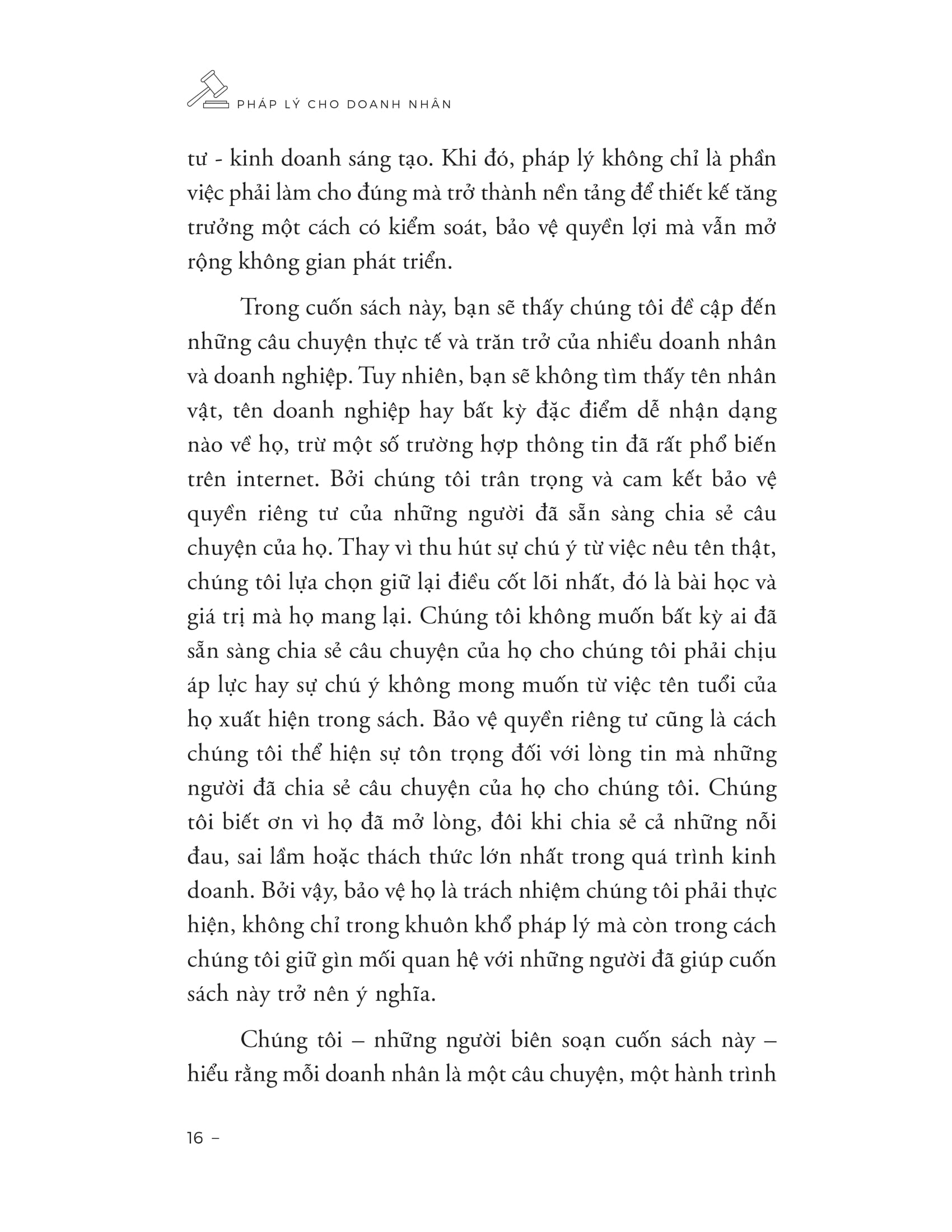 Phap Ly Cho Doanh Nhan - Bao Ve Tai San - Giu Gin Danh Tieng - Phat Trien Ben Vung