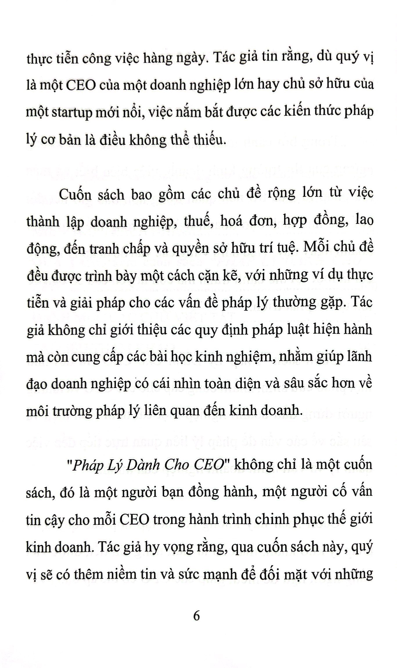 pháp lý dành cho ceo