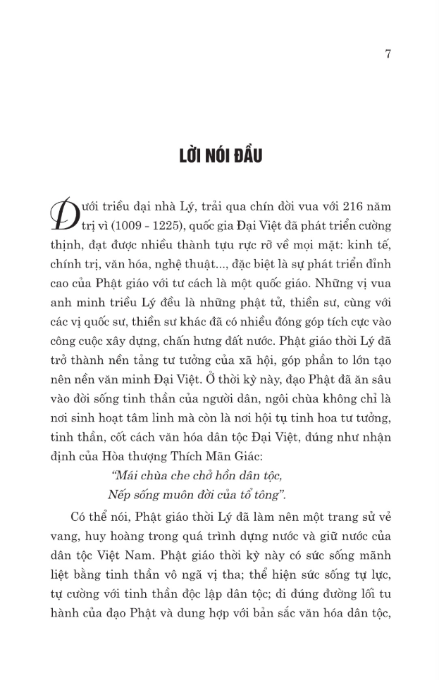 phật giáo với dân tộc - từ thời nhà lý đến nay