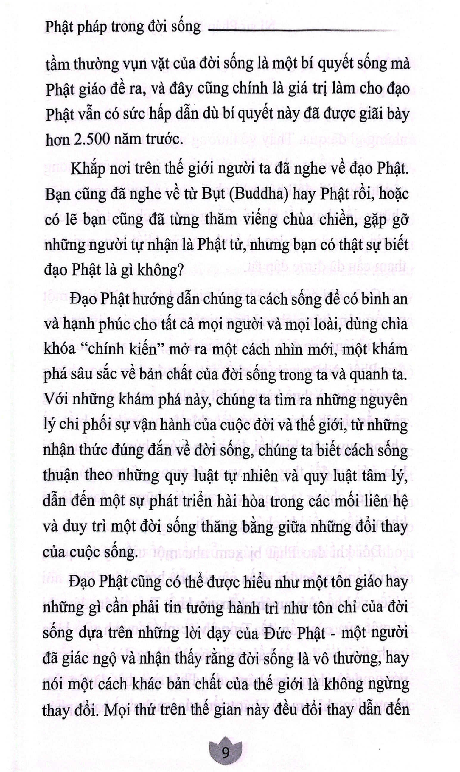 phật pháp trong đời sống