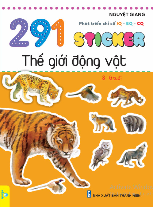 phát triển chỉ số iq-eq-cq - 291 sticker thế giới động vật