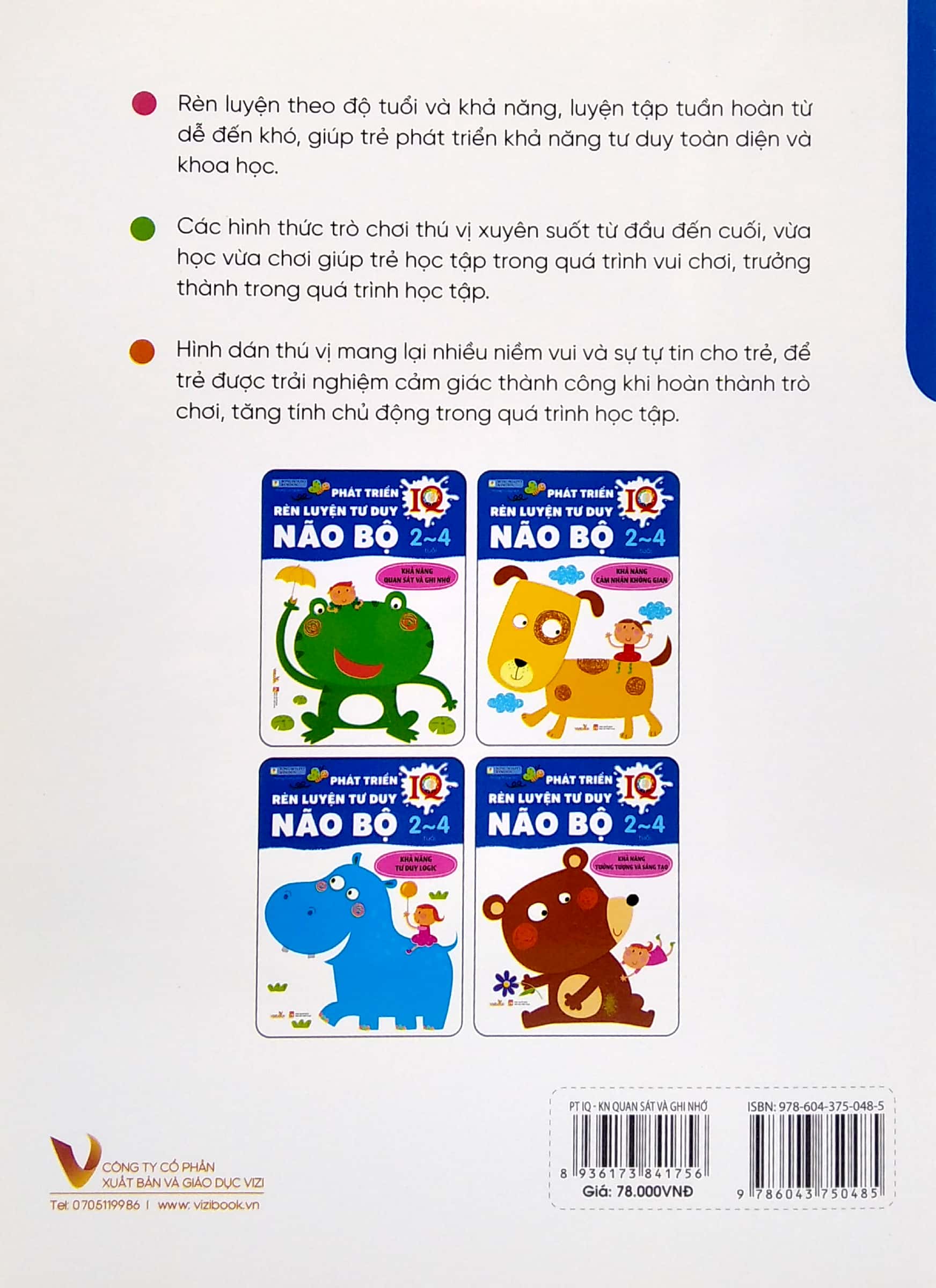 phát triển iq rèn luyện tư duy não bộ 2- 4 tuổi: khả năng quan sát và ghi nhớ