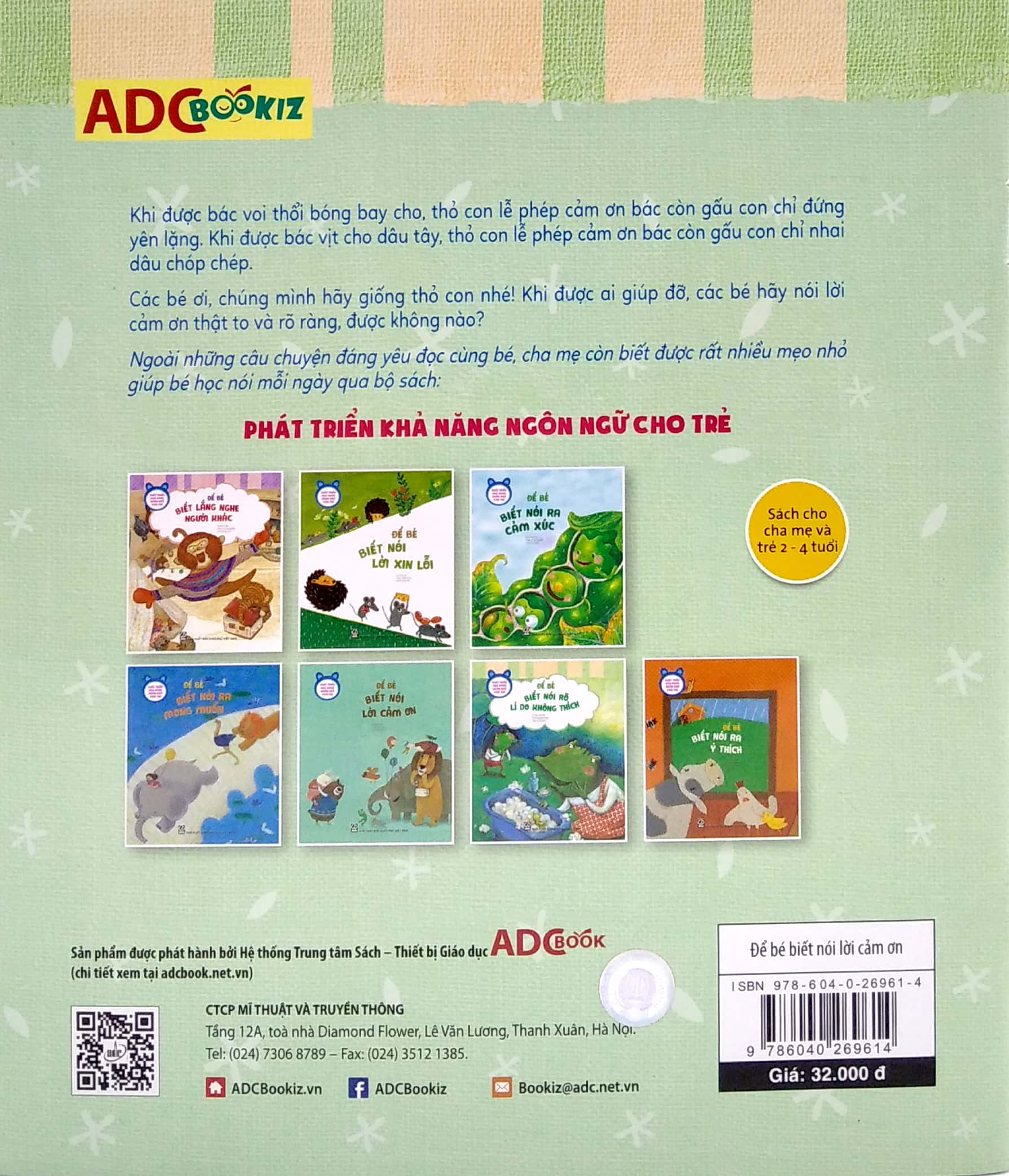 phát triển khả năng ngôn ngữ cho trẻ - để bé biết nói lời cảm ơn