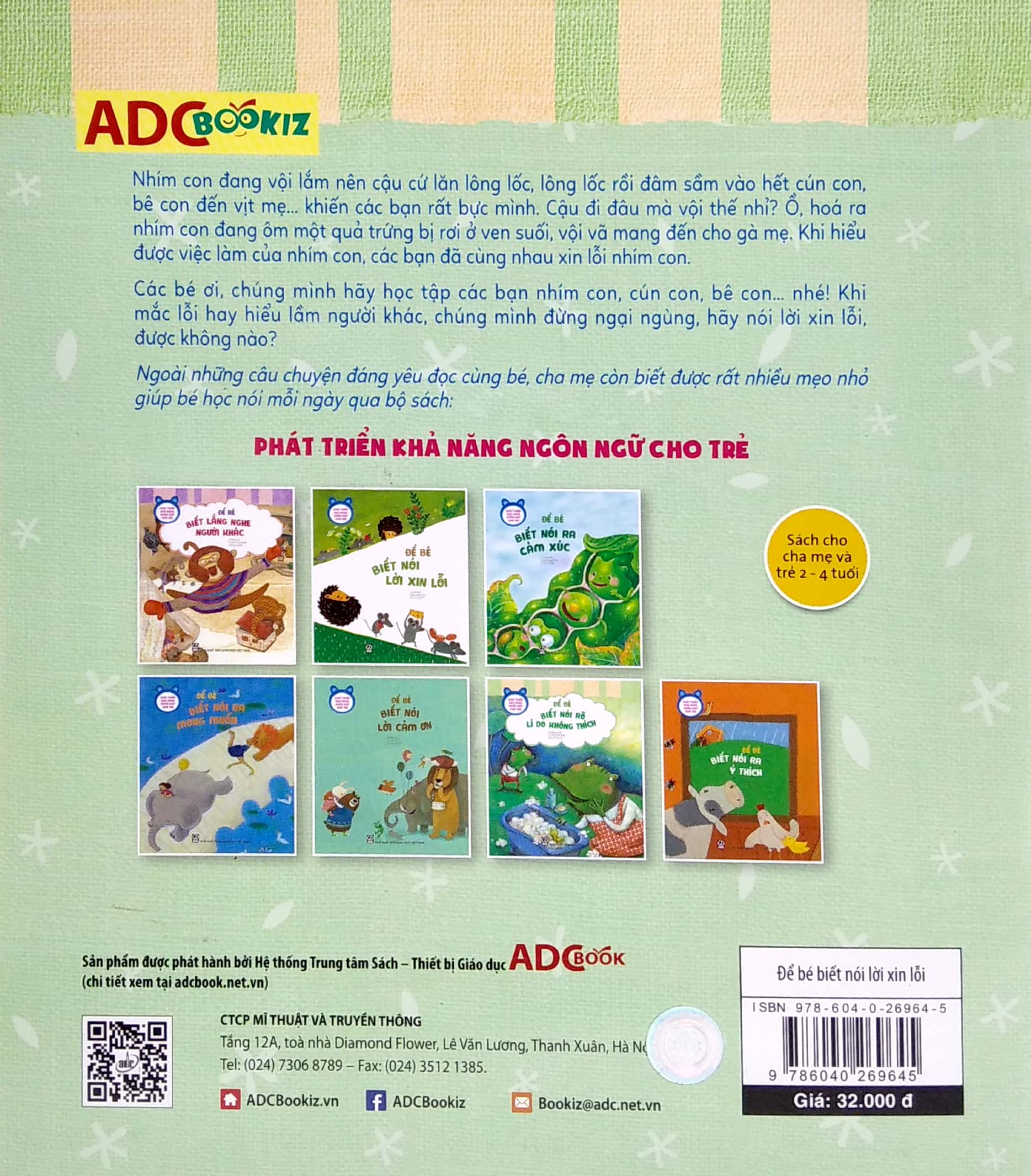phát triển khả năng ngôn ngữ cho trẻ - để bé biết nói lời xin lỗi