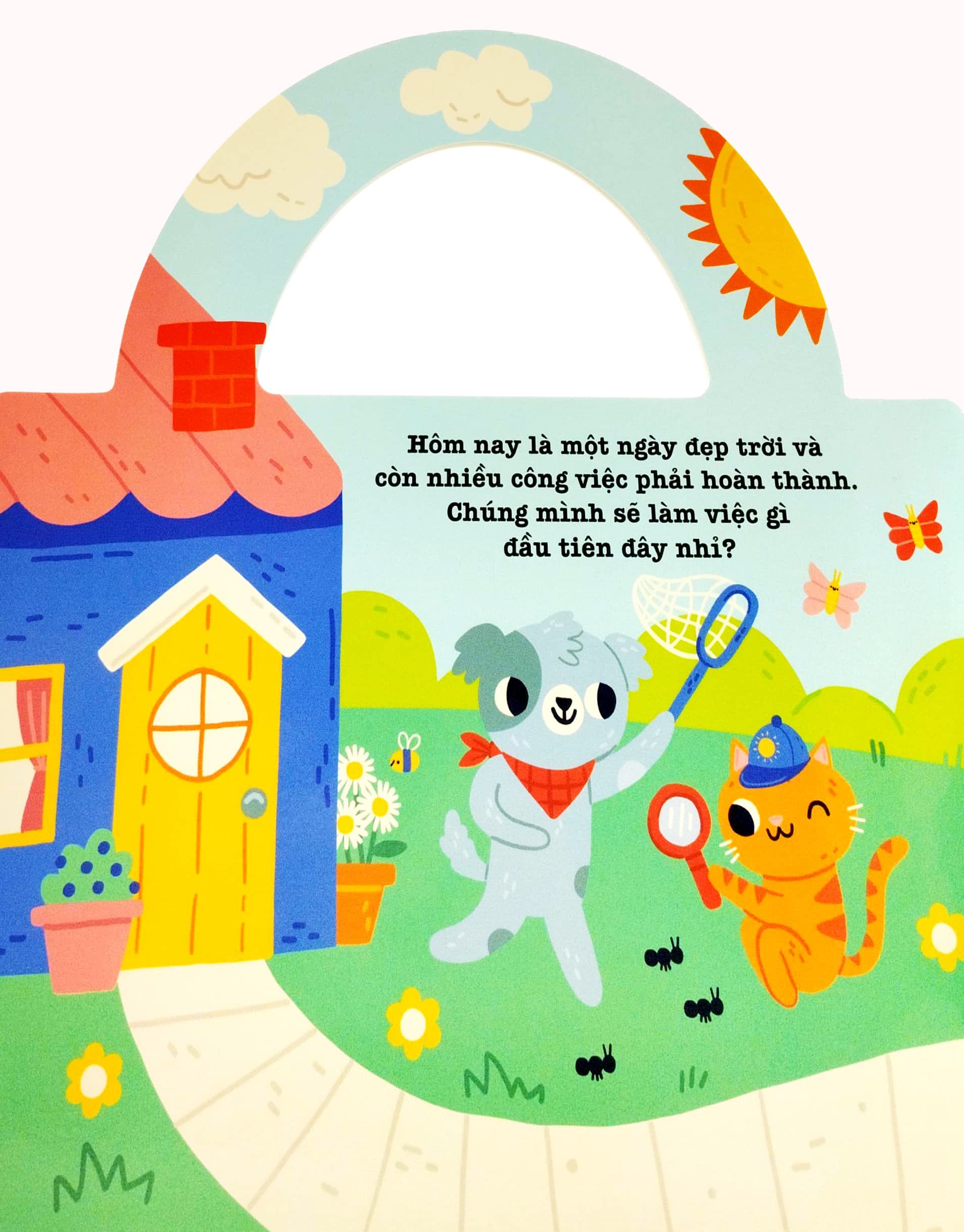 phát triển kĩ năng cho bé - giỏ đồ vui nhộn - trong vườn