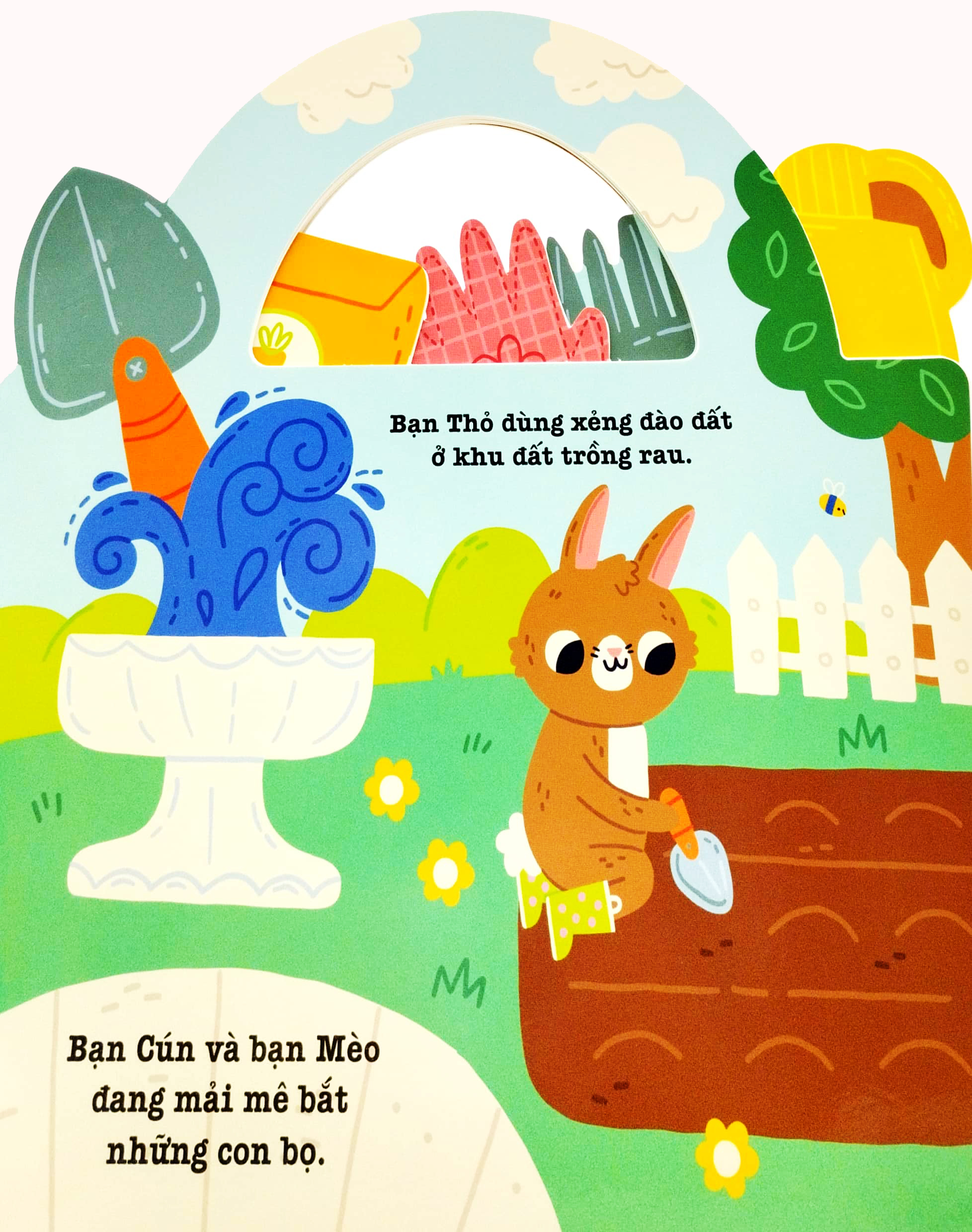 phát triển kĩ năng cho bé - giỏ đồ vui nhộn - trong vườn