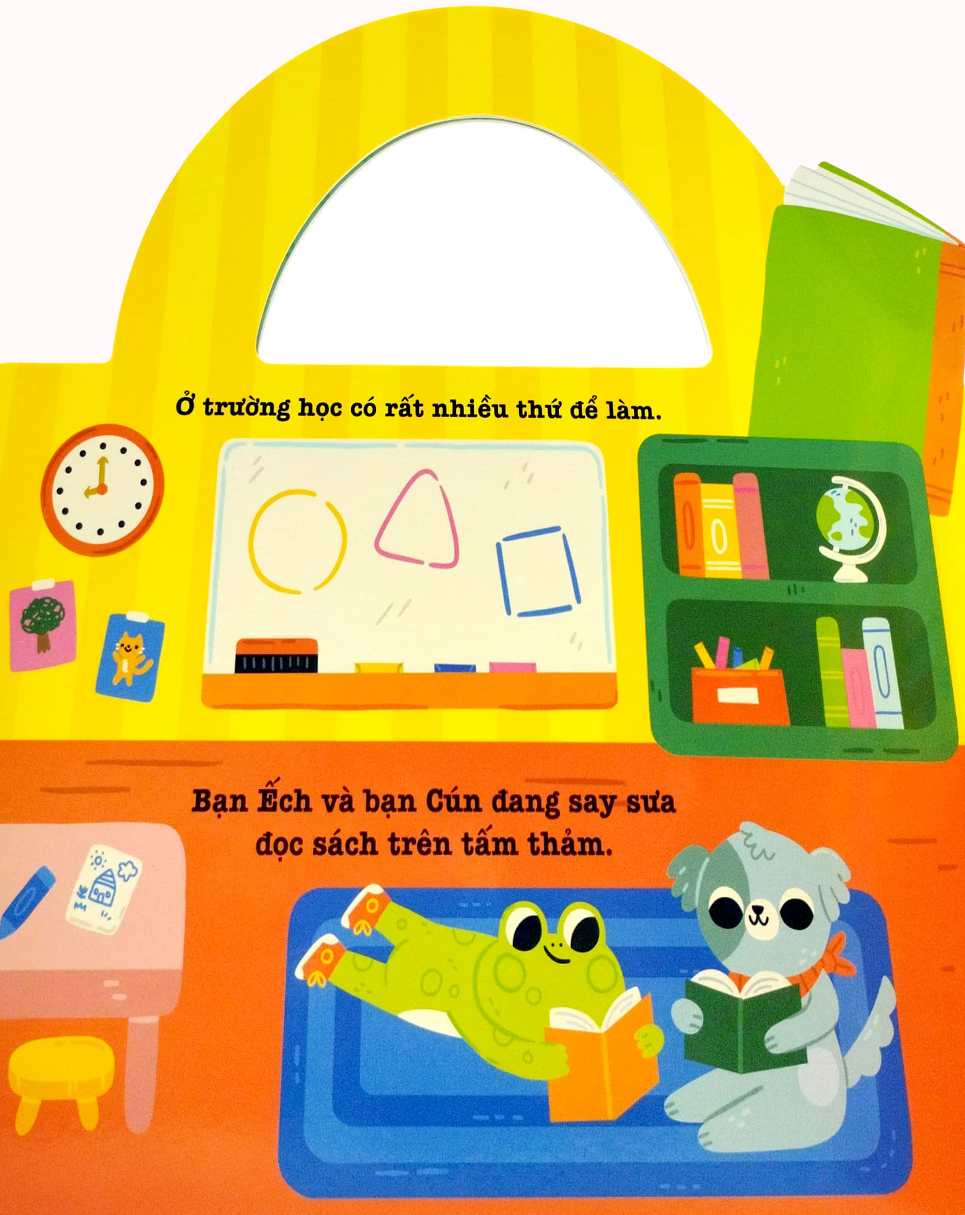 phát triển kĩ năng cho bé - giỏ đồ vui nhộn - trường học