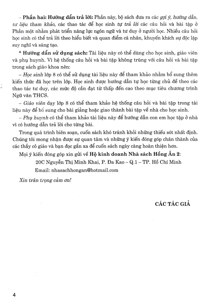 phát triển kĩ năng đọc-hiểu và viết văn bản ngữ văn 8 (bám sát sgk cánh diều)