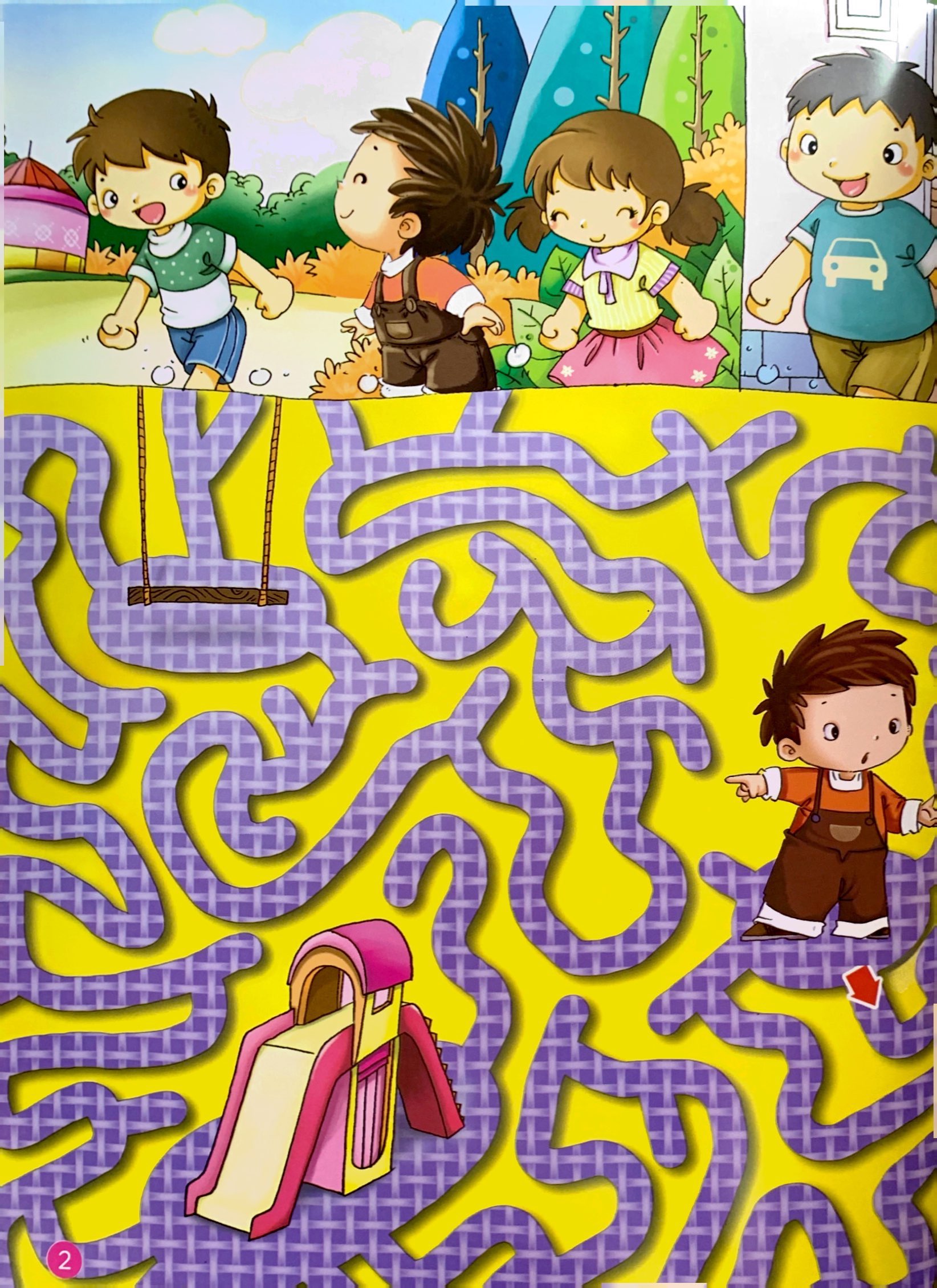 phát triển kỹ năng an toàn dành cho trẻ - trò chơi mê cung - an toàn trong trường học (từ 2 - 8 tuổi)