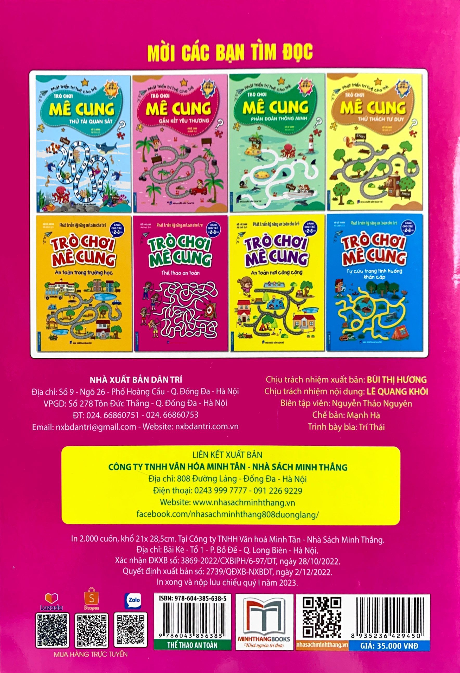 phát triển kỹ năng an toàn dành cho trẻ - trò chơi mê cung - thể thao an toàn (từ 2 - 8 tuổi)