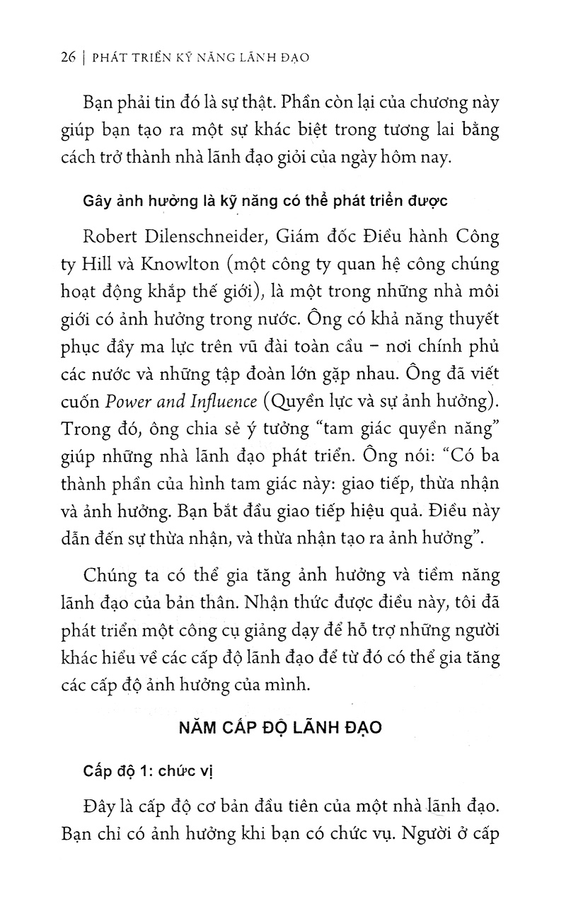 phát triển kỹ năng lãnh đạo