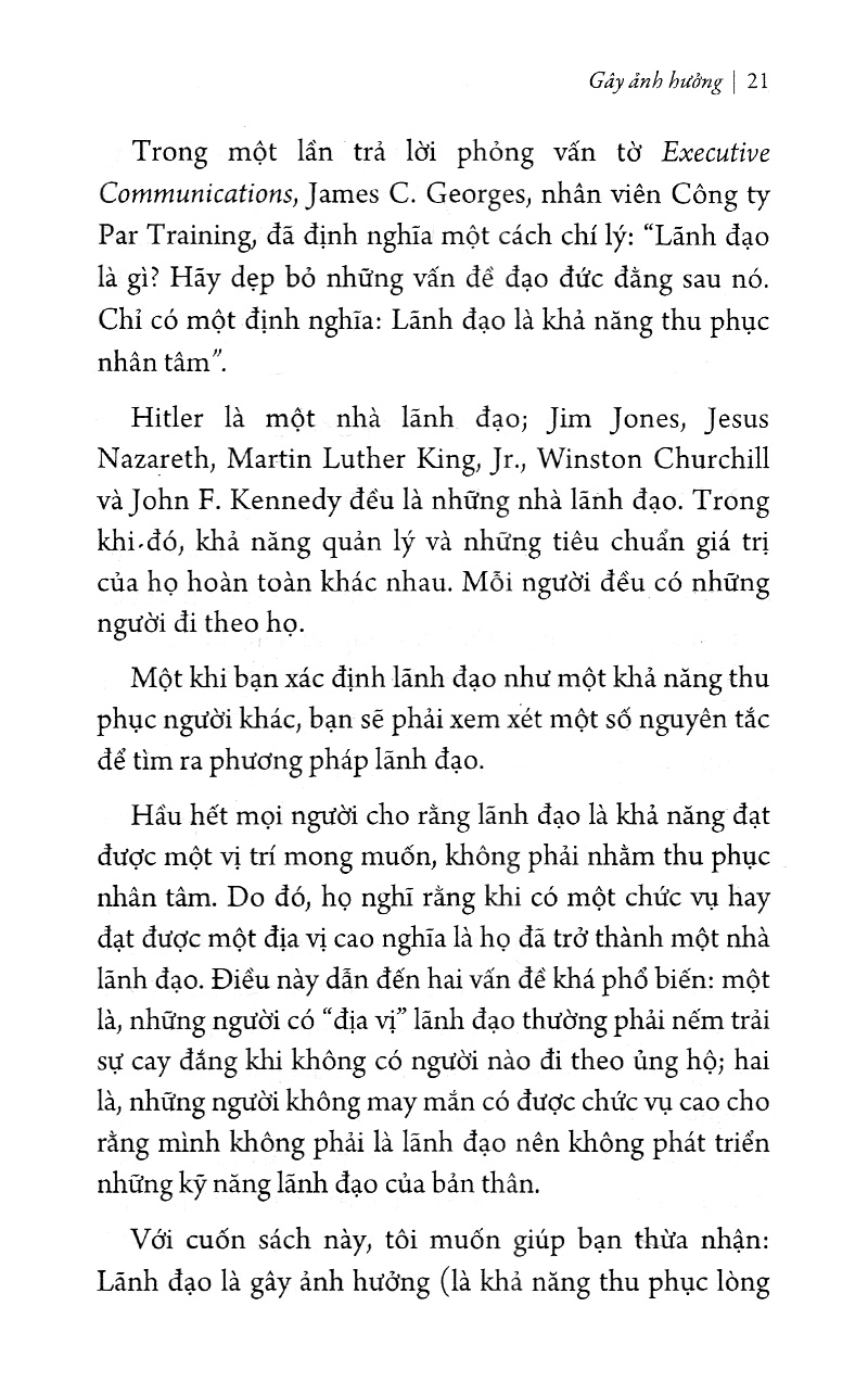 phát triển kỹ năng lãnh đạo