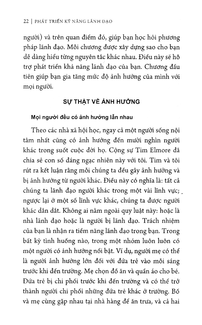 phát triển kỹ năng lãnh đạo