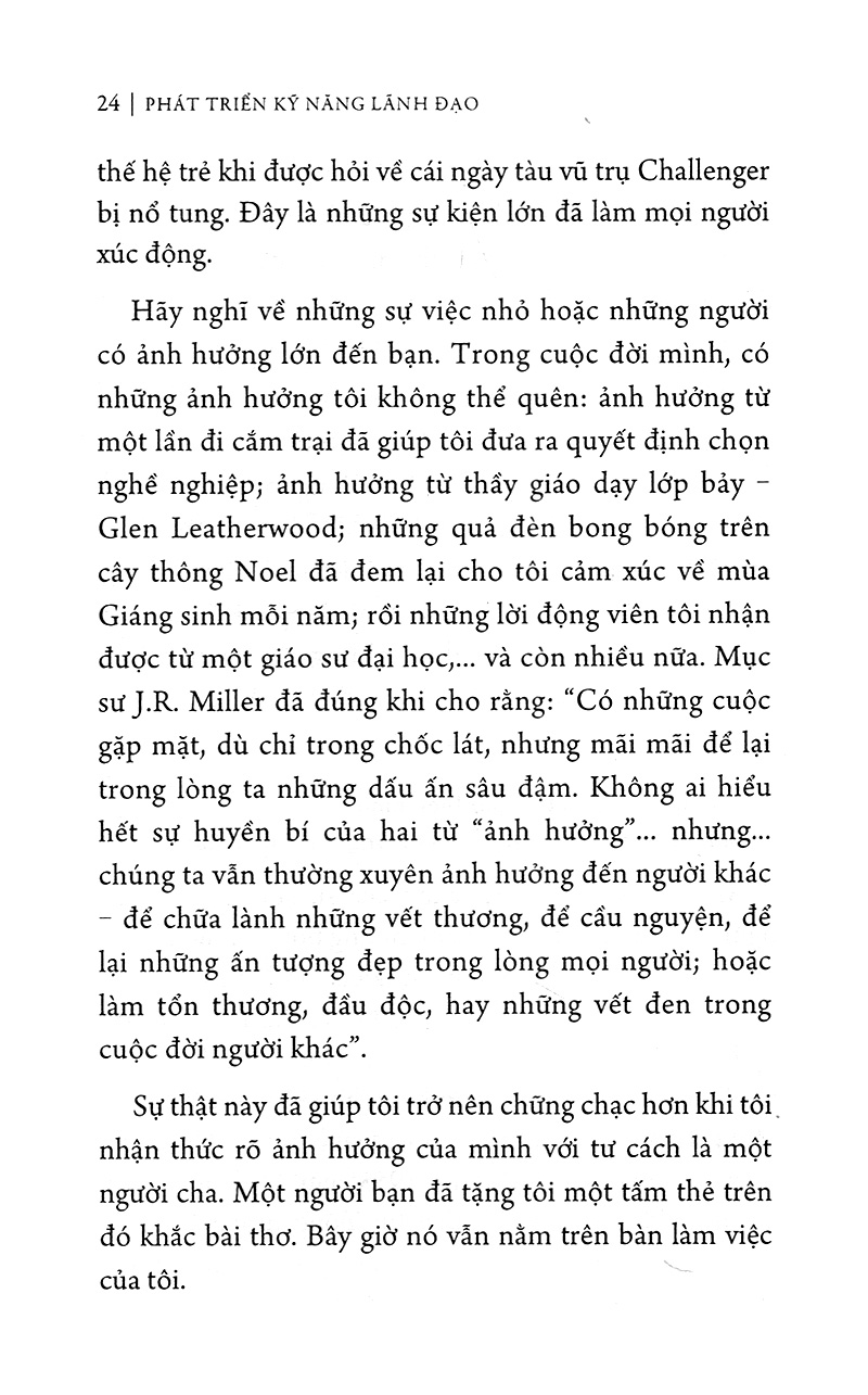 phát triển kỹ năng lãnh đạo