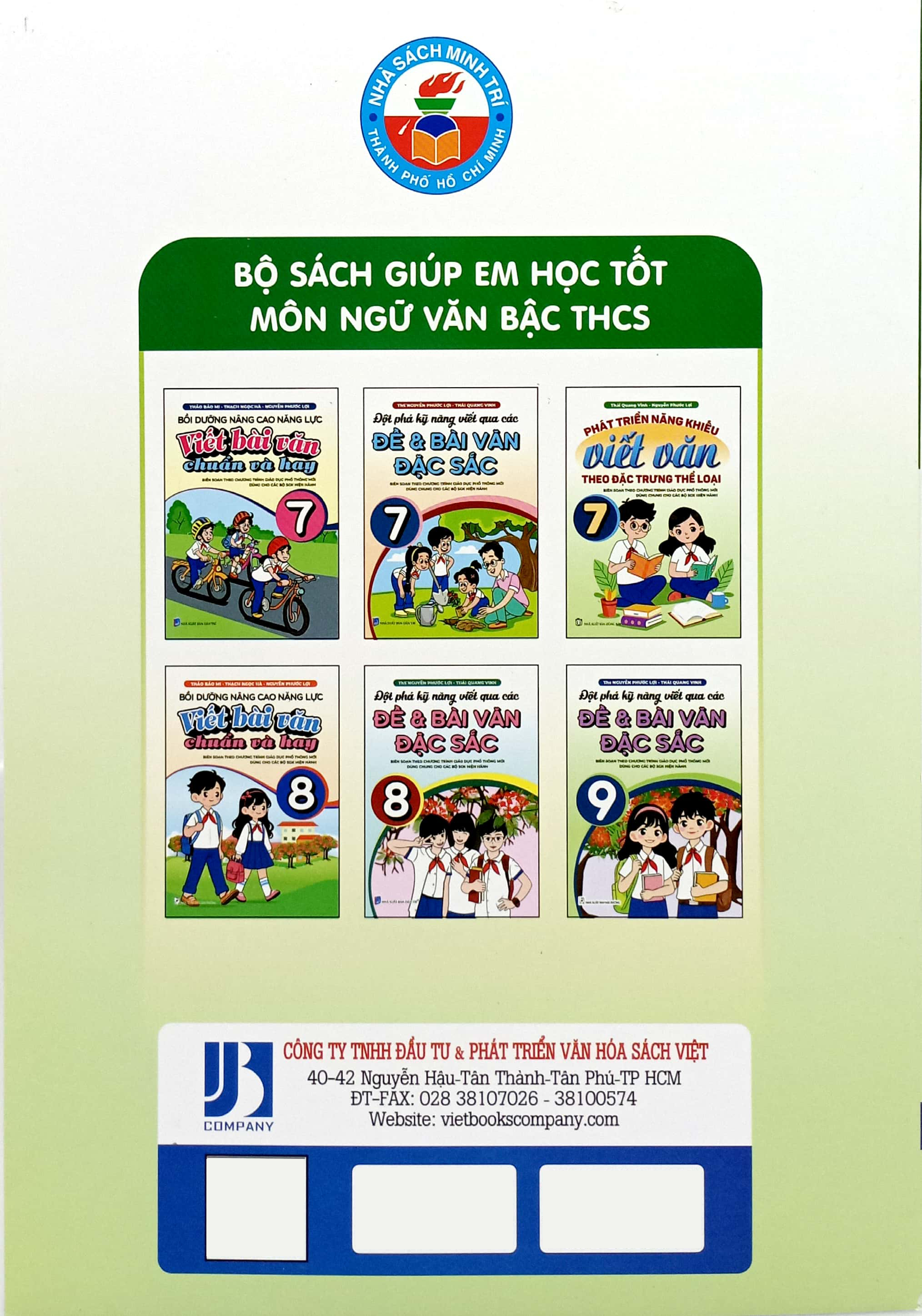 phát triển năng khiếu viết văn theo đặc trưng thể loại 7 (biên soạn theo chương trình giáo dục phổ thông mới dùng chung cho các bộ sgk hiện hành)