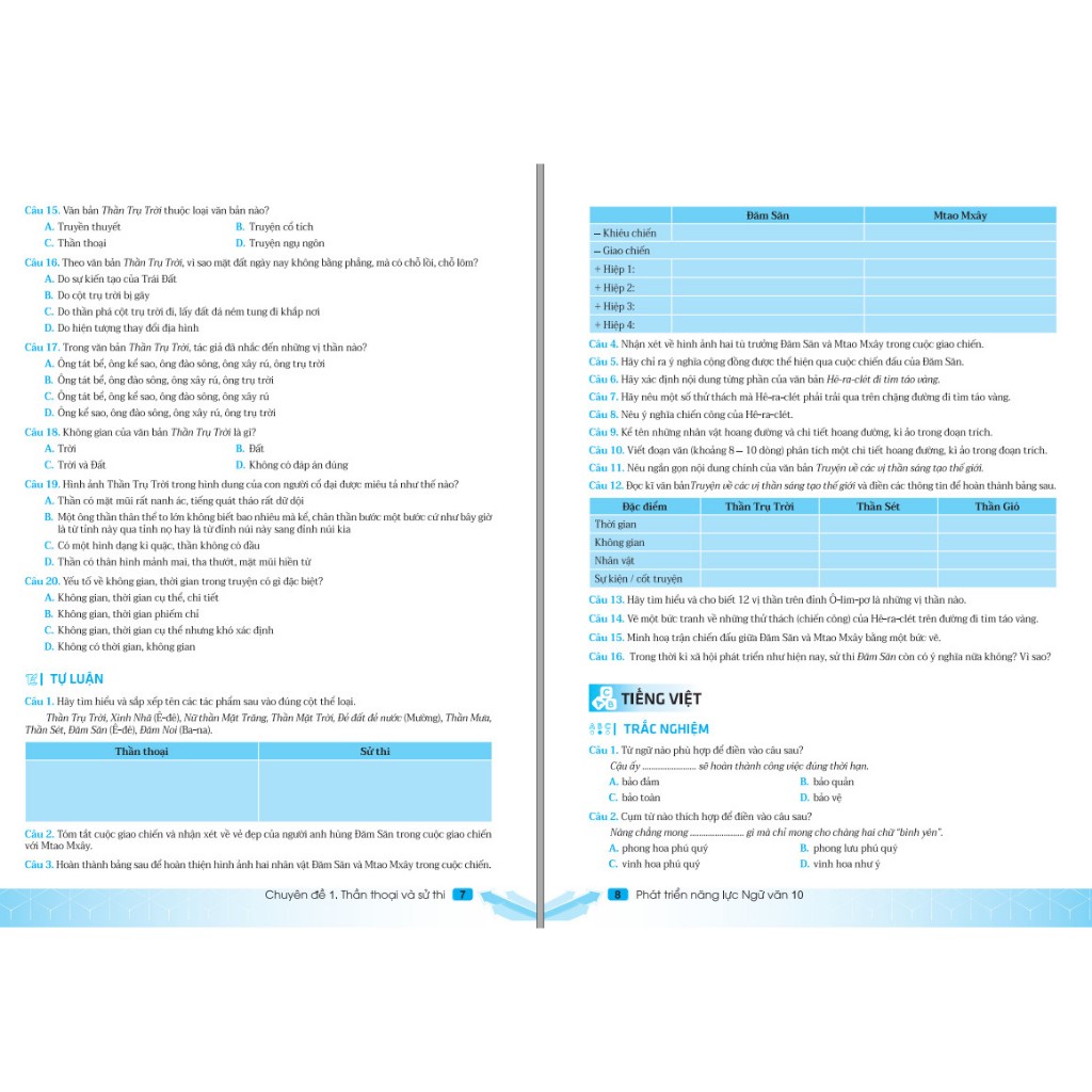 phát triển năng lực ngữ văn 10 (theo chương trình gdpt mới)