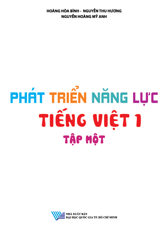 phát triển năng lực tiếng việt 1 - tập 1