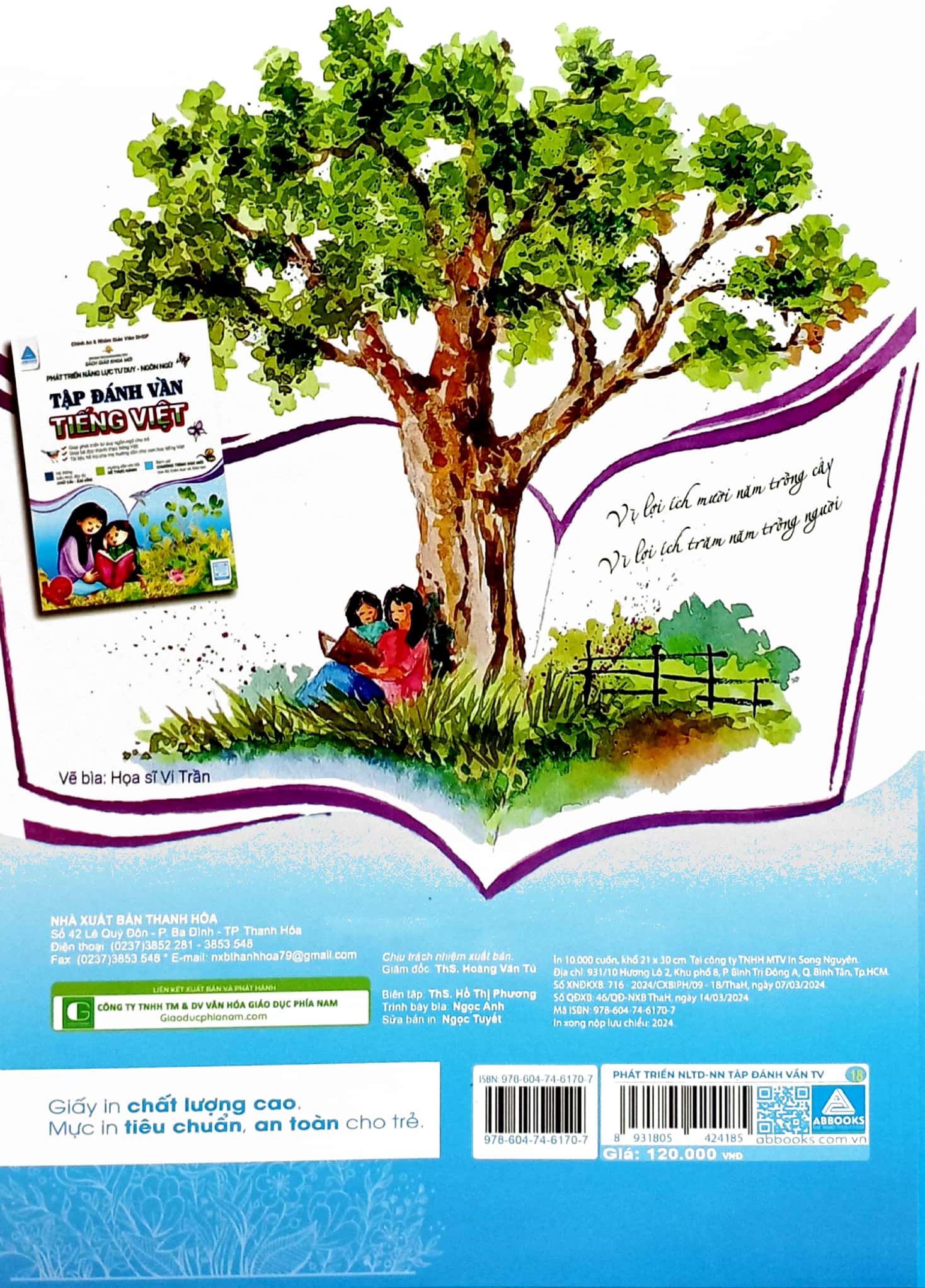 phát triển năng lực tư duy - ngôn ngữ - tập đánh vần tiếng việt (3-6 tuổi) (tái bản 2024)