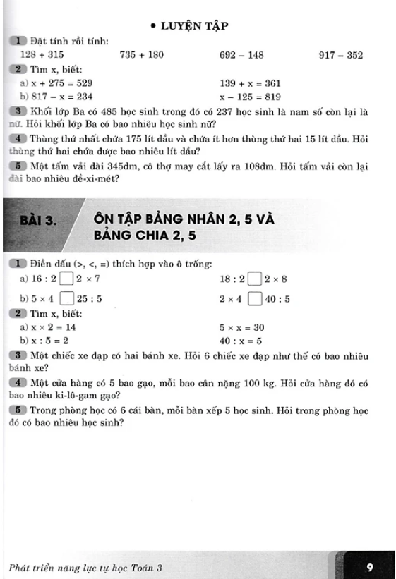 phát triển năng lực tự học toán 3 (biên soạn theo chương trình giao dục phổ thông mới) (tái bản 2023)