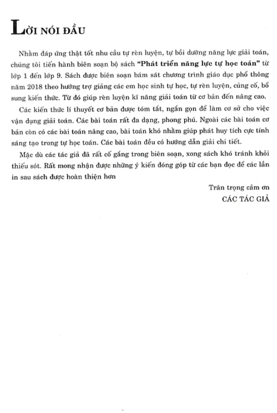 phát triển năng lực tự học toán 3 (biên soạn theo chương trình giao dục phổ thông mới) (tái bản 2023)