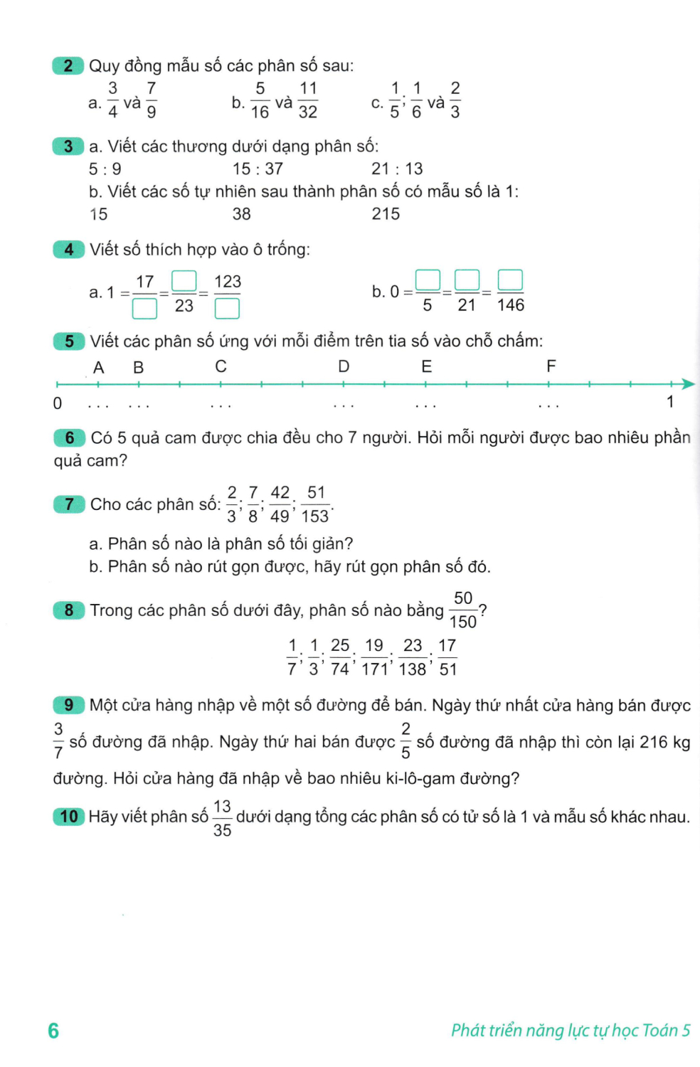 phát triển năng lực tự học toán 5