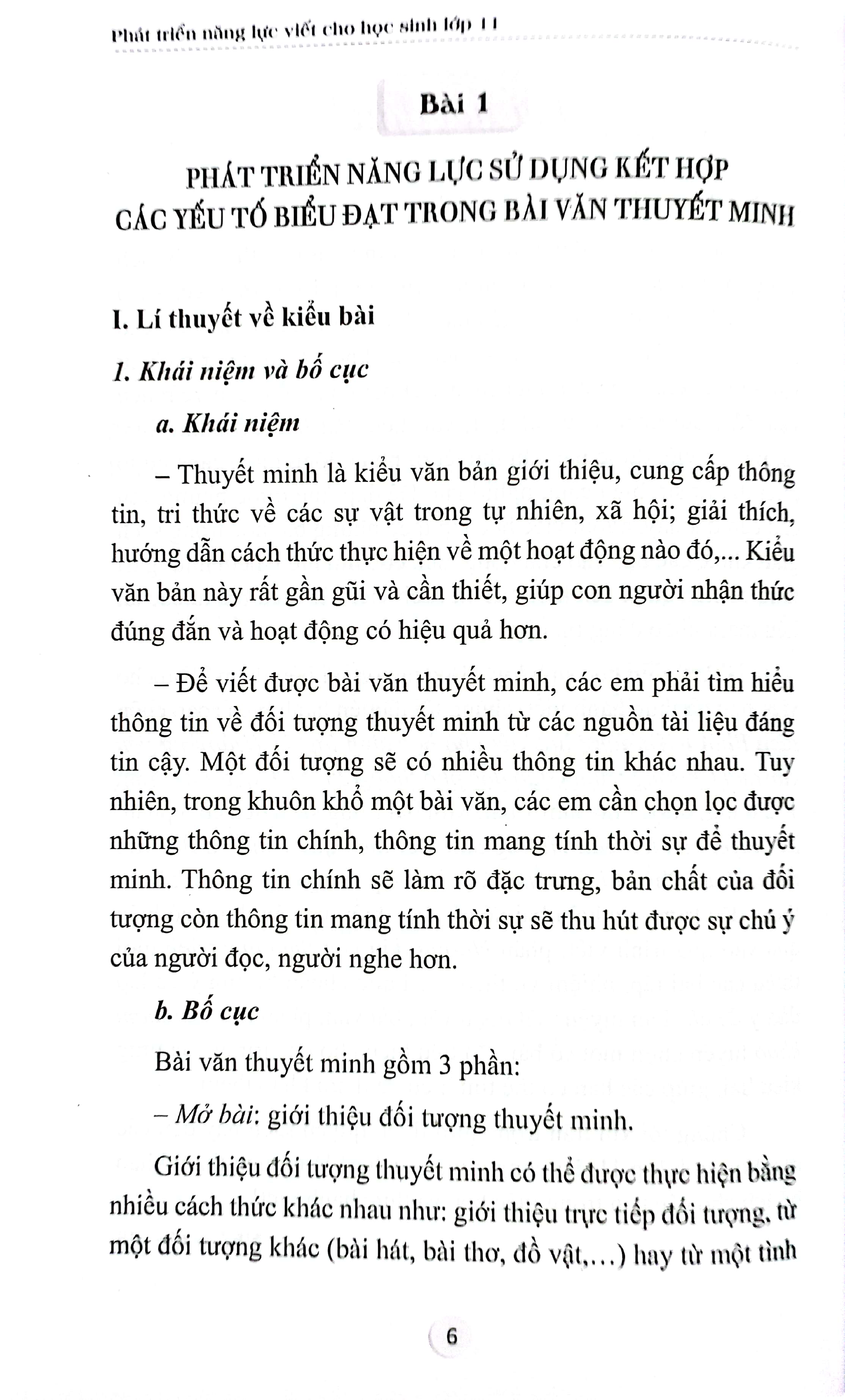 phát triển năng lực viết cho học sinh lớp 11