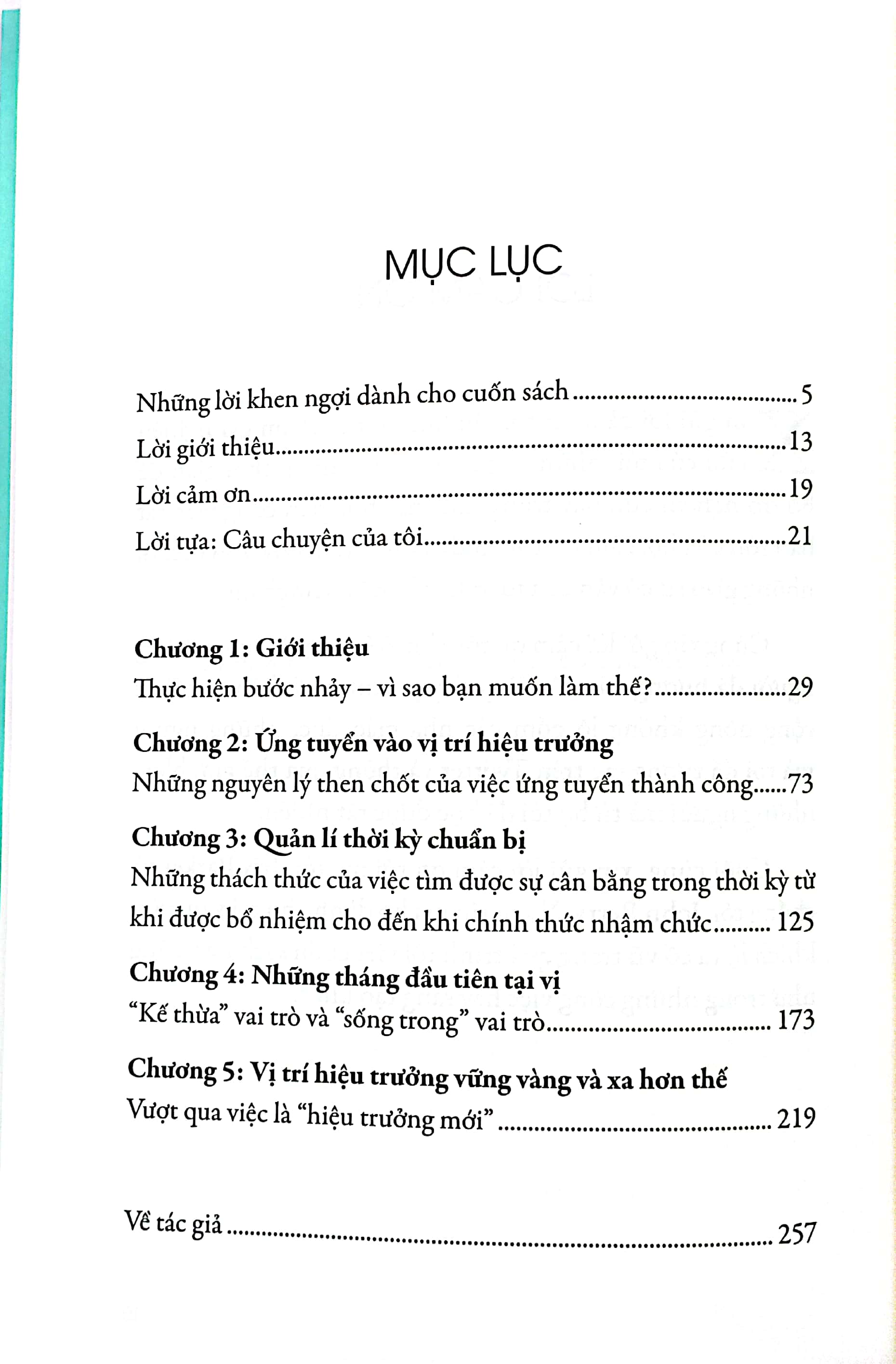 phát triển sự nghiệp giáo dục - cẩm nang dành cho giáo viên quản lí cấp trung và lãnh đạo trường học