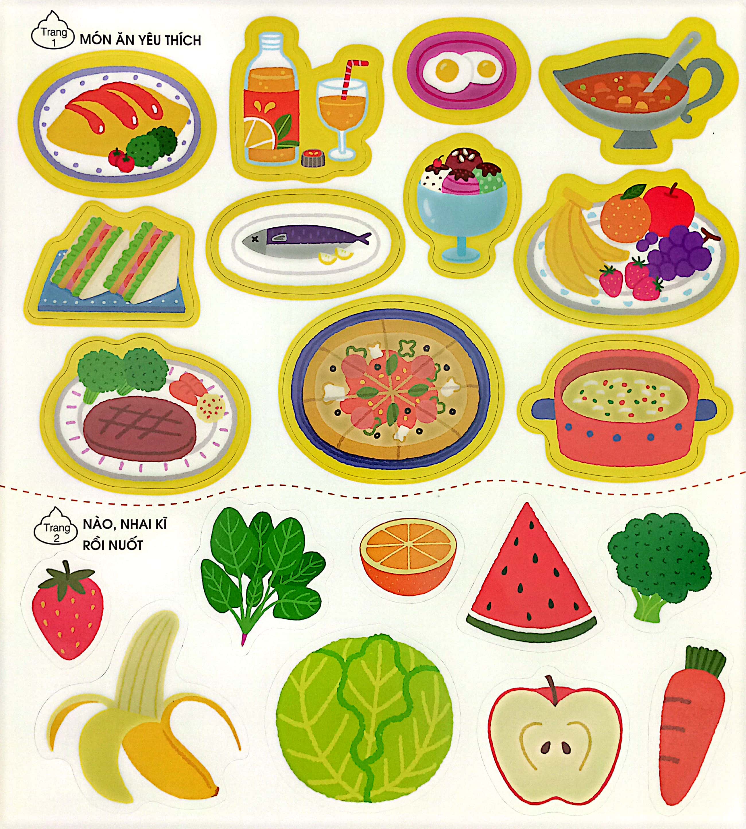 phát triển trí não cho trẻ qua tô - dán và nối hình - bài tiết