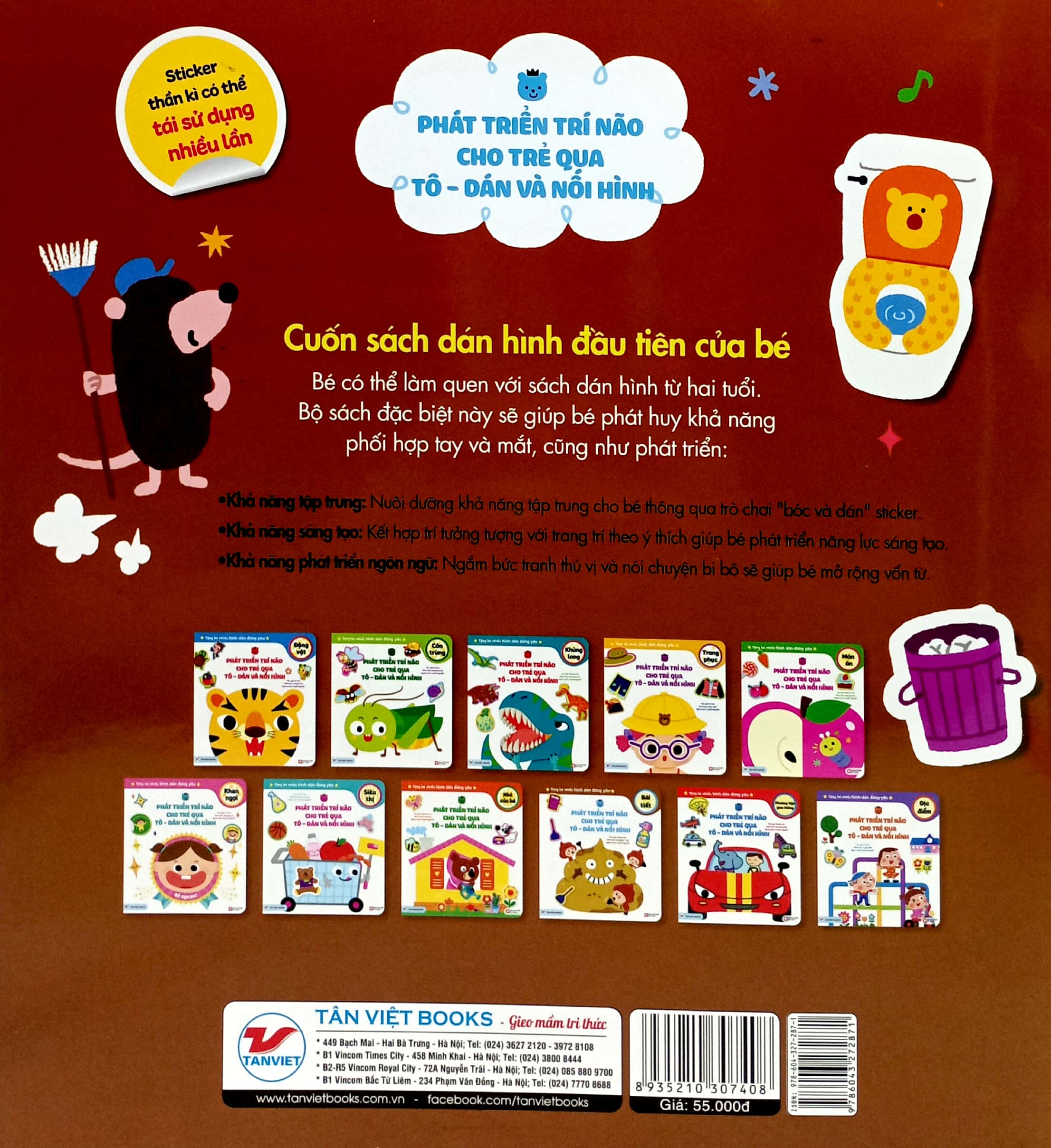 phát triển trí não cho trẻ qua tô - dán và nối hình - bài tiết