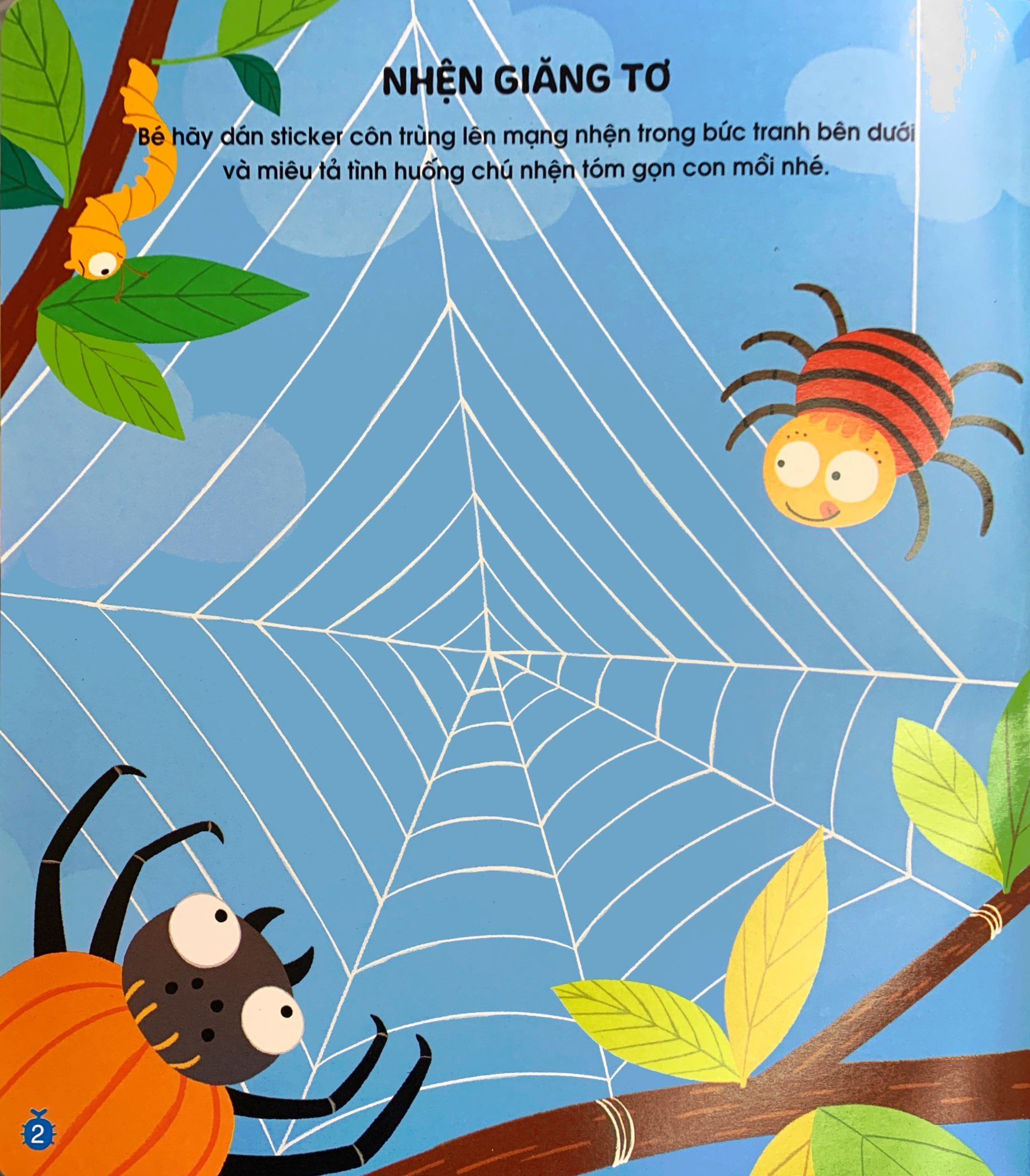 phát triển trí não cho trẻ qua tô-dán và nối hình - côn trùng